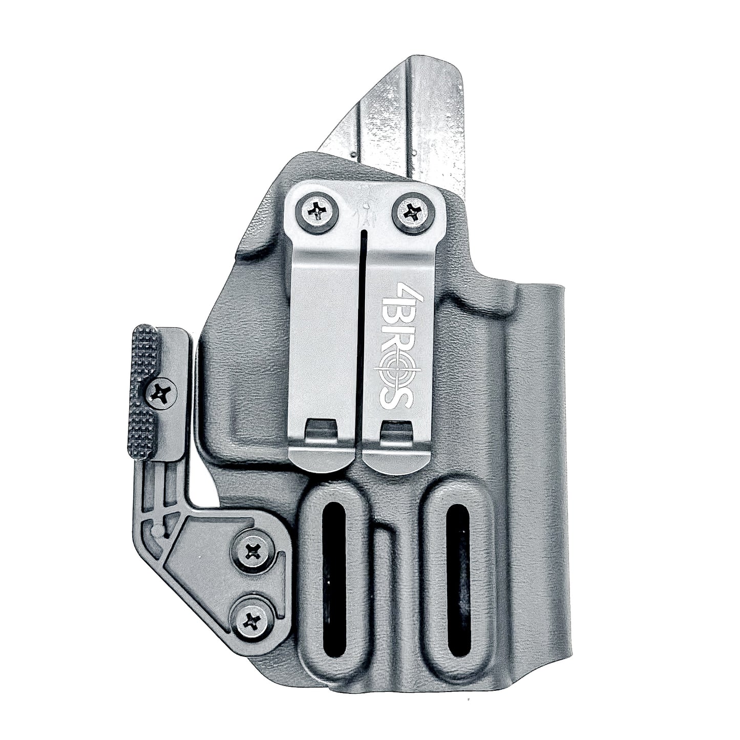 Precision-molded IWB holster for Smith & Wesson M&P Shield X. Adjustable retention, sweat-guard protection, optic-cut ready, and proudly made in the USA