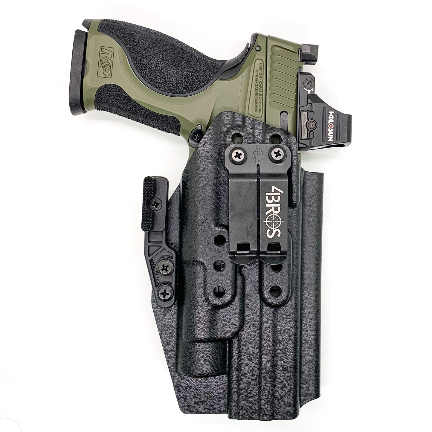 For the Best IWB AIWB Inside Waistband Holster for the Smith & Wesson 2023 SPEC Series M&P 9 Metal M2.0 with the TLR-1 HL, shop Four Brothers 4BROS Holsters.