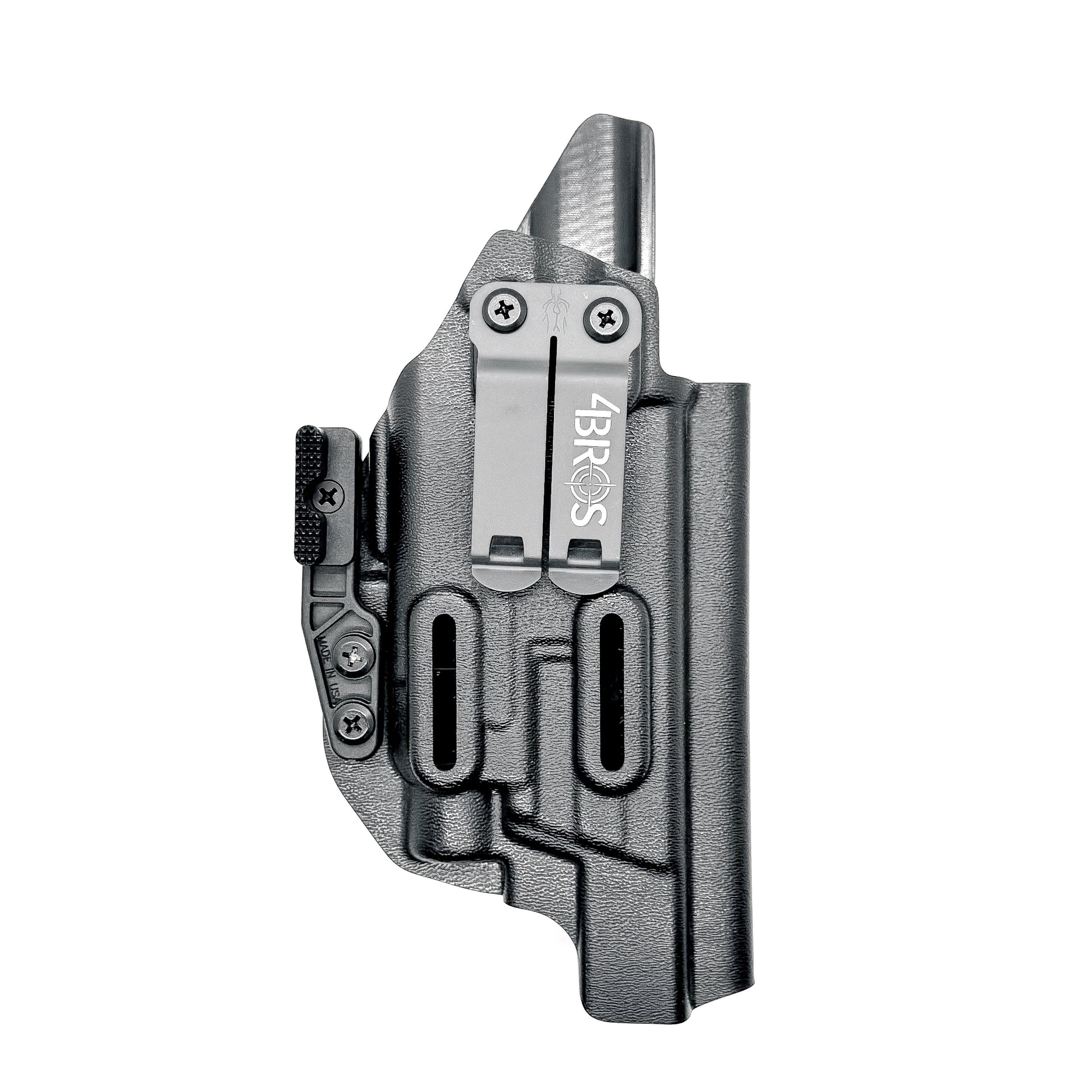 For the best IWB Holster for the Smith & Wesson 2023 SPEC Series M&P 9 Metal M2.0 & Streamlight TLR-7 X, A, & TLR-7 HL-X shop Four Brothers 4BROS Holsters.