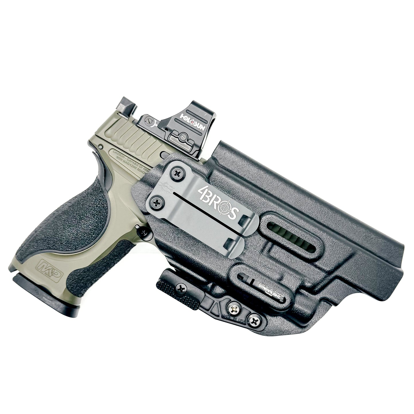 For the best IWB Holster for the Smith & Wesson 2023 SPEC Series M&P 9 Metal M2.0 & Streamlight TLR-7 X, A, & TLR-7 HL-X shop Four Brothers 4BROS Holsters.