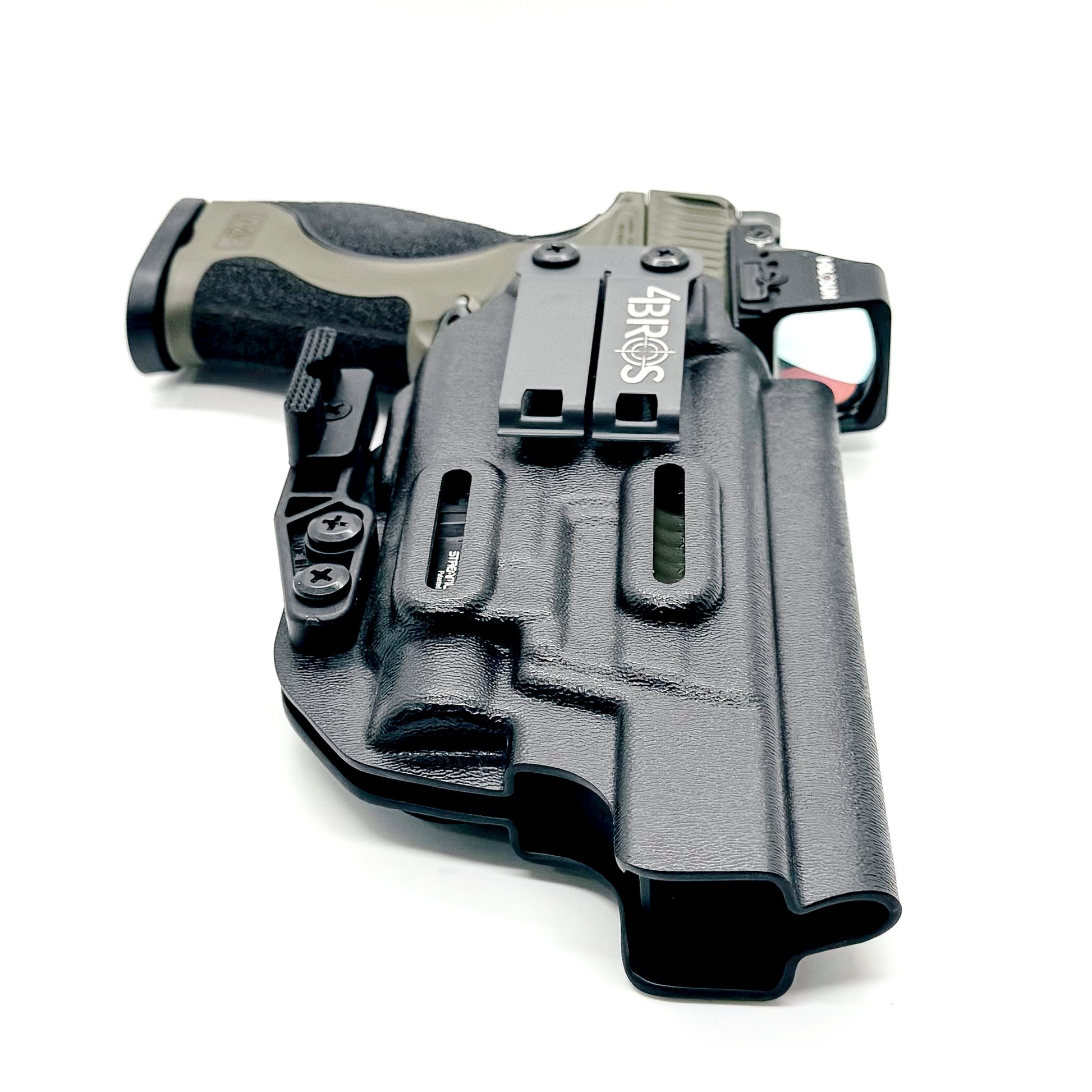 For the best IWB Holster for the Smith & Wesson 2023 SPEC Series M&P 9 Metal M2.0 & Streamlight TLR-7 X, A, & TLR-7 HL-X shop Four Brothers 4BROS Holsters.