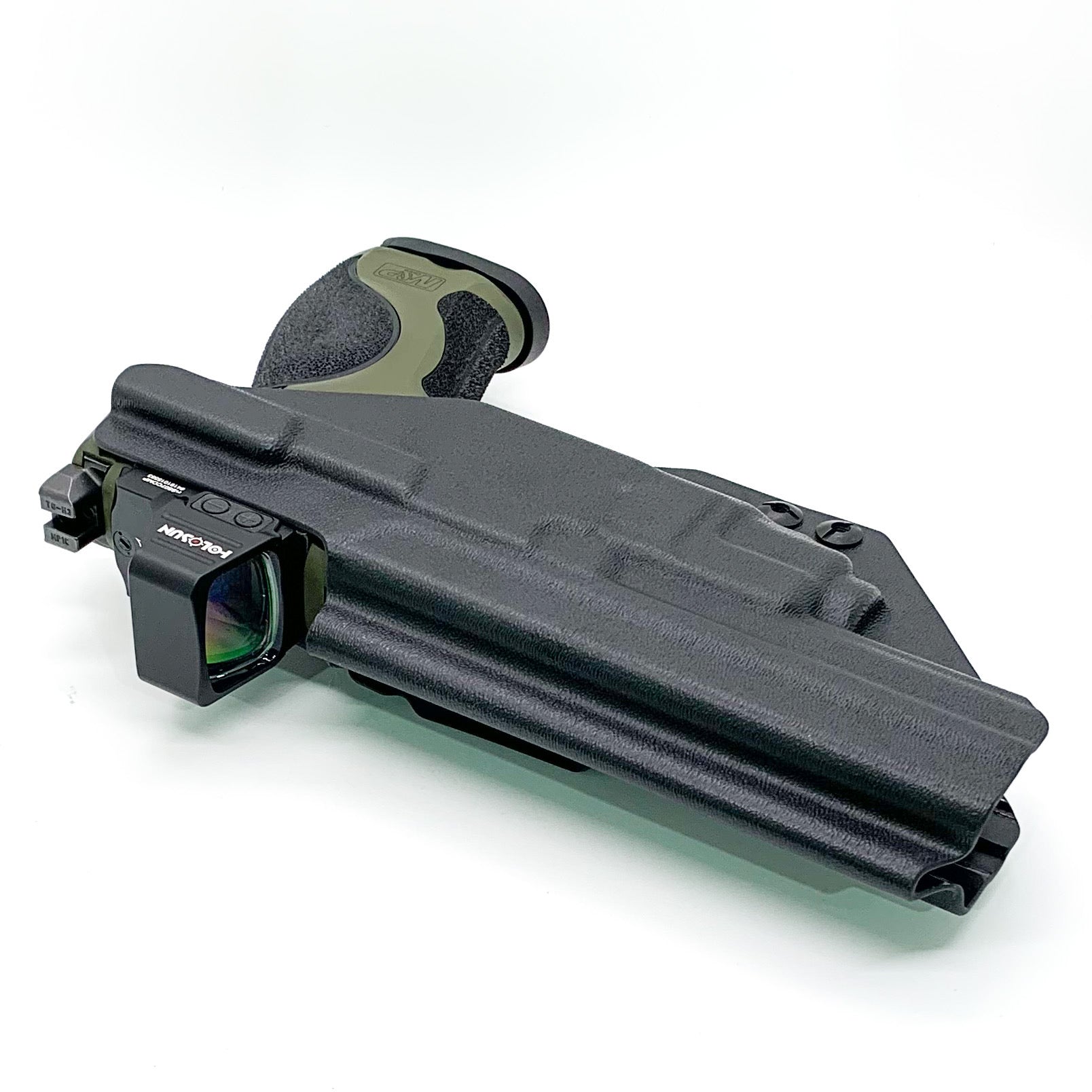 For the best IWB Kydex Inside Waistband Holster for the Smith and Wesson 2023 SPEC Series M&P 9 Metal M2.0 pistol & TLR-8A, shop Four Brothers 4BROS Holsters.