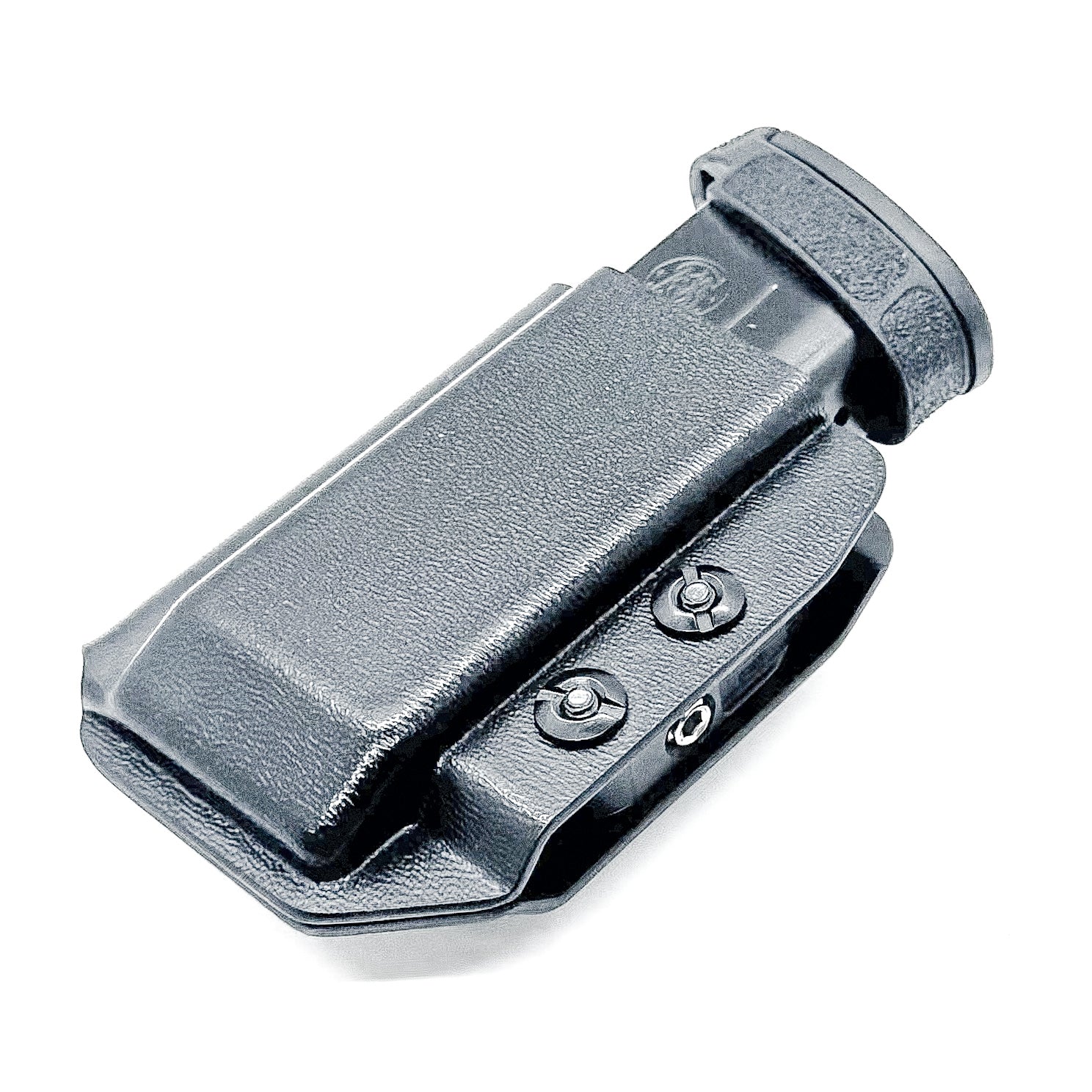 Black Kydex IWB AIWB appendix inside waistband magazine pouch for the Smith & Wesson Equalizer, shop Four Brothers 4BROS Holsters.  Proudly made in the USA.