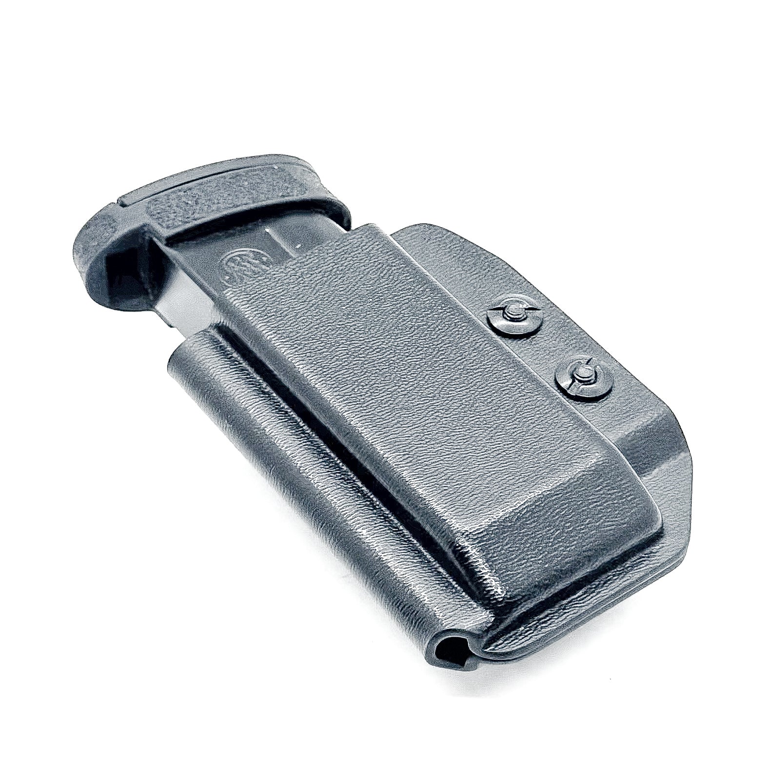 Black Kydex IWB AIWB appendix inside waistband magazine pouch for the Smith & Wesson Equalizer, shop Four Brothers 4BROS Holsters.  Proudly made in the USA.