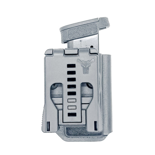 Black Kydex OWB Outside Waistband magazine carrier, holster, or pouch for the Smith & Wesson Equalizer from Four Brothers 4BROS Holsters. Made in USA