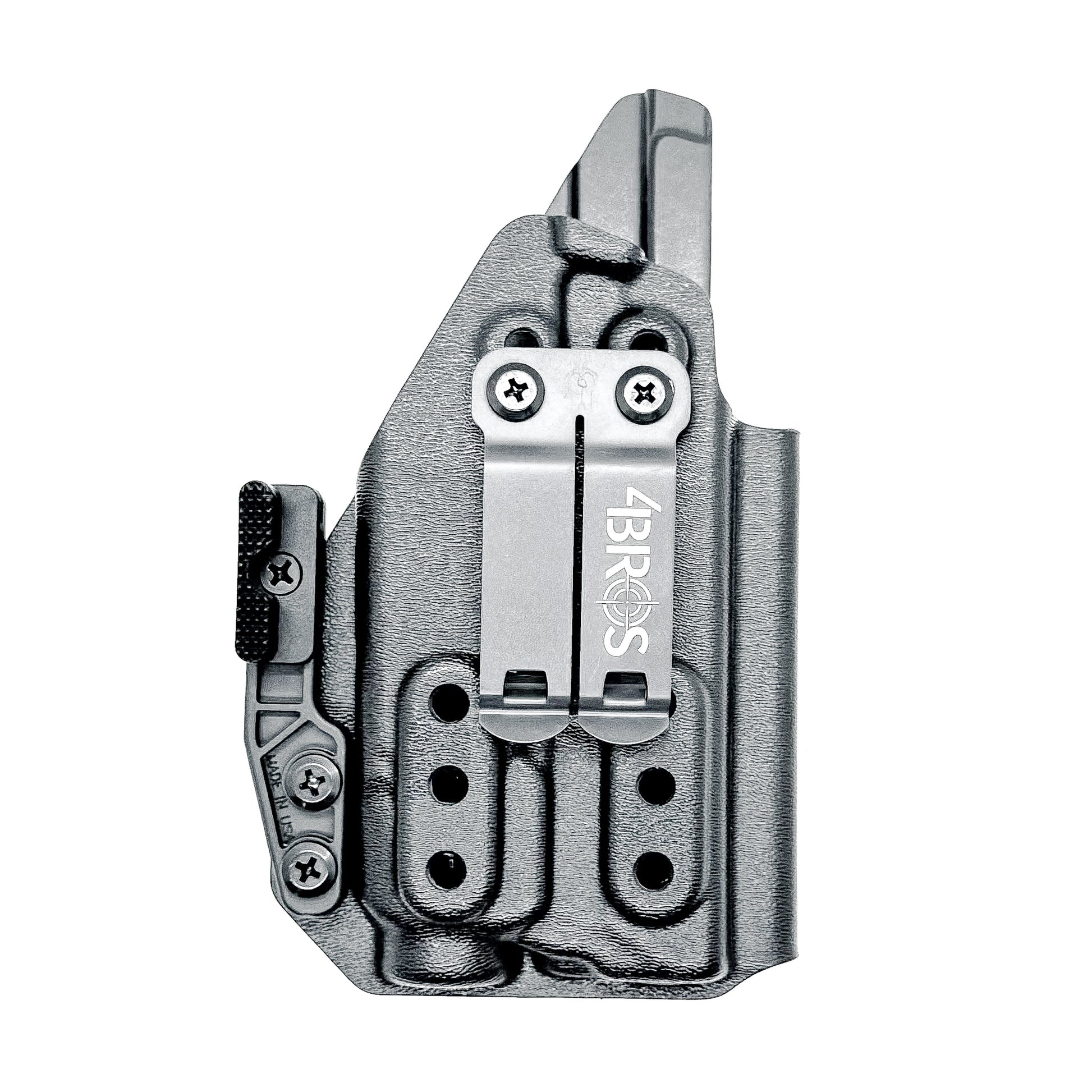 Black IWB Holster for the Smith & Wesson Equalizer with the Streamlight TLR-7 X or A with DCC Monoblock and a Modwing attached.
