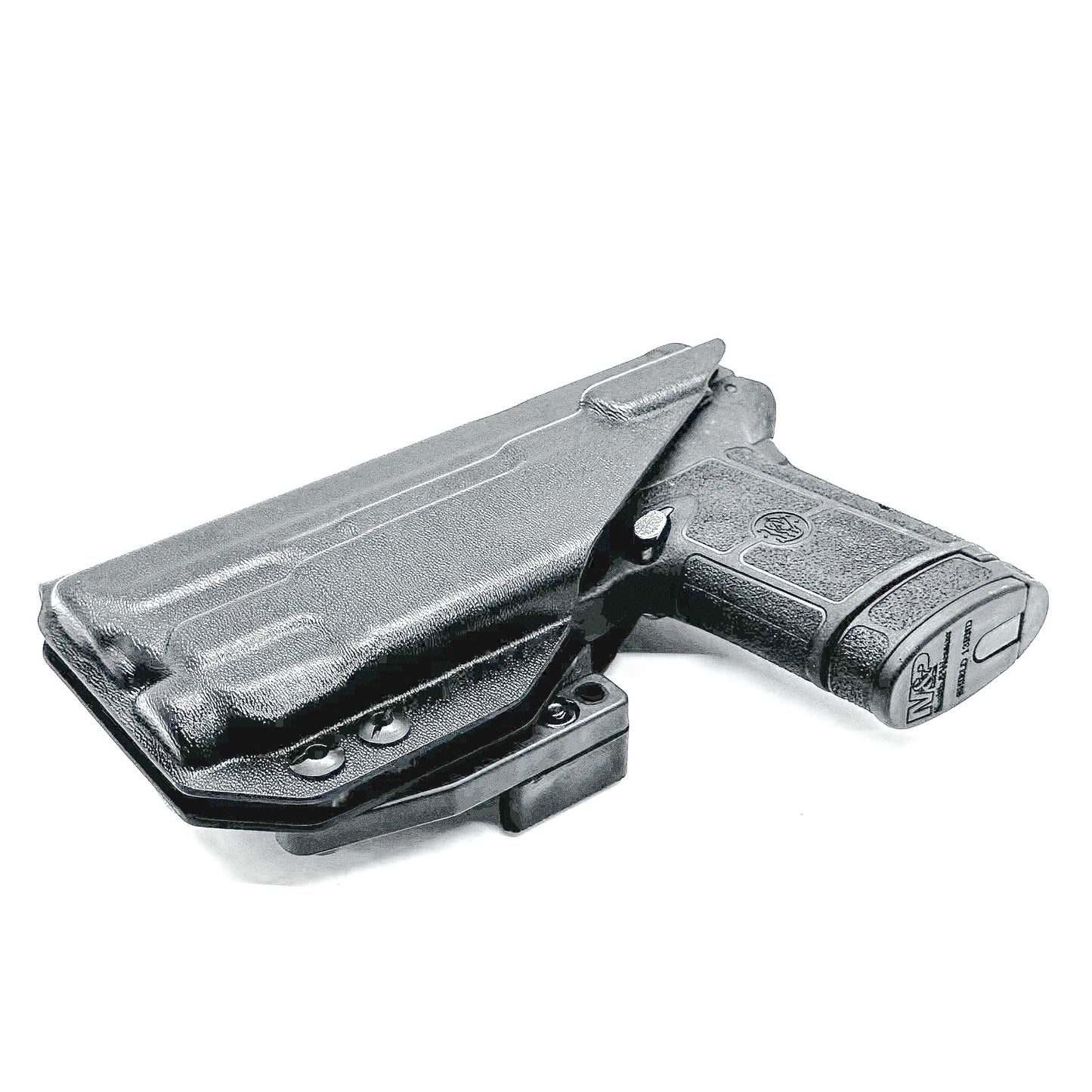 Black IWB Holster for the Smith & Wesson Equalizer with the Streamlight TLR-7 X or A with DCC Monoblock and a Modwing attached.