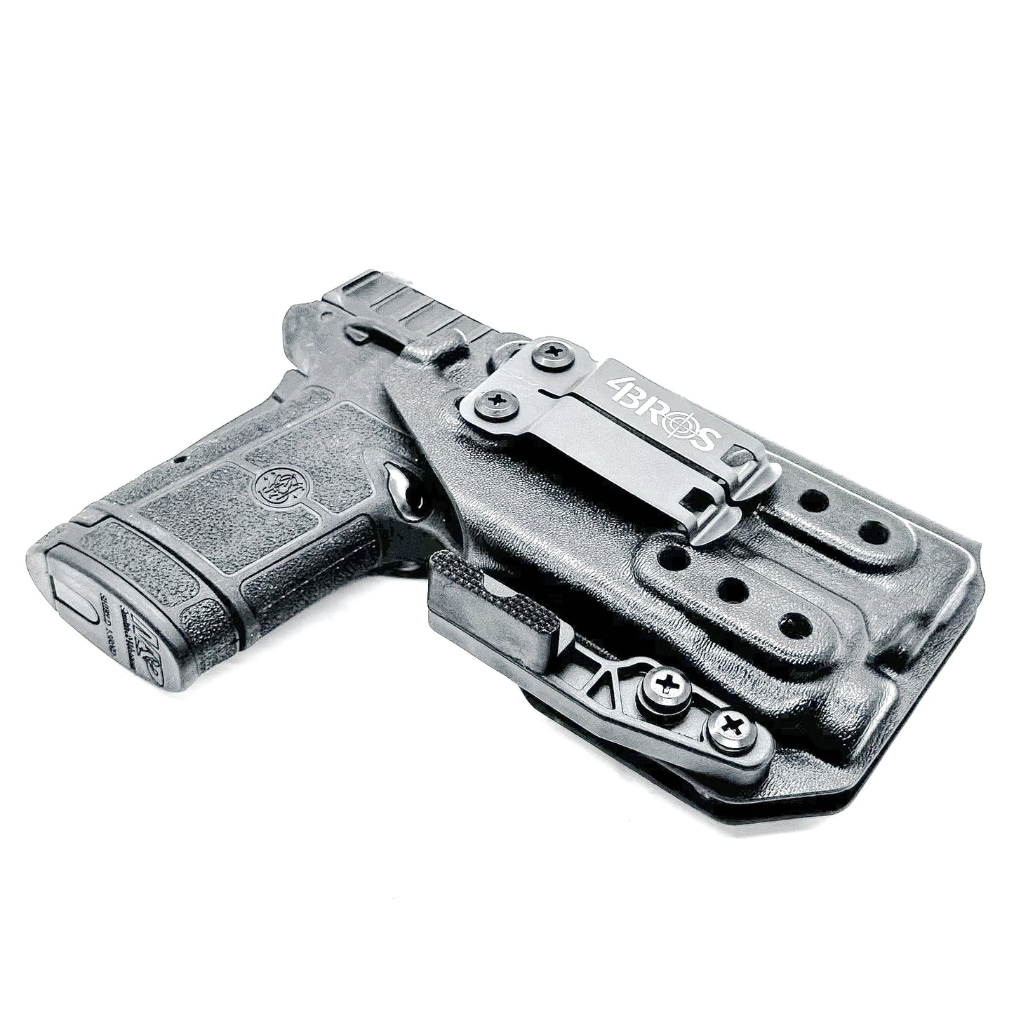 Black IWB Holster for the Smith & Wesson Equalizer with the Streamlight TLR-7 X or A with DCC Monoblock and a Modwing attached.