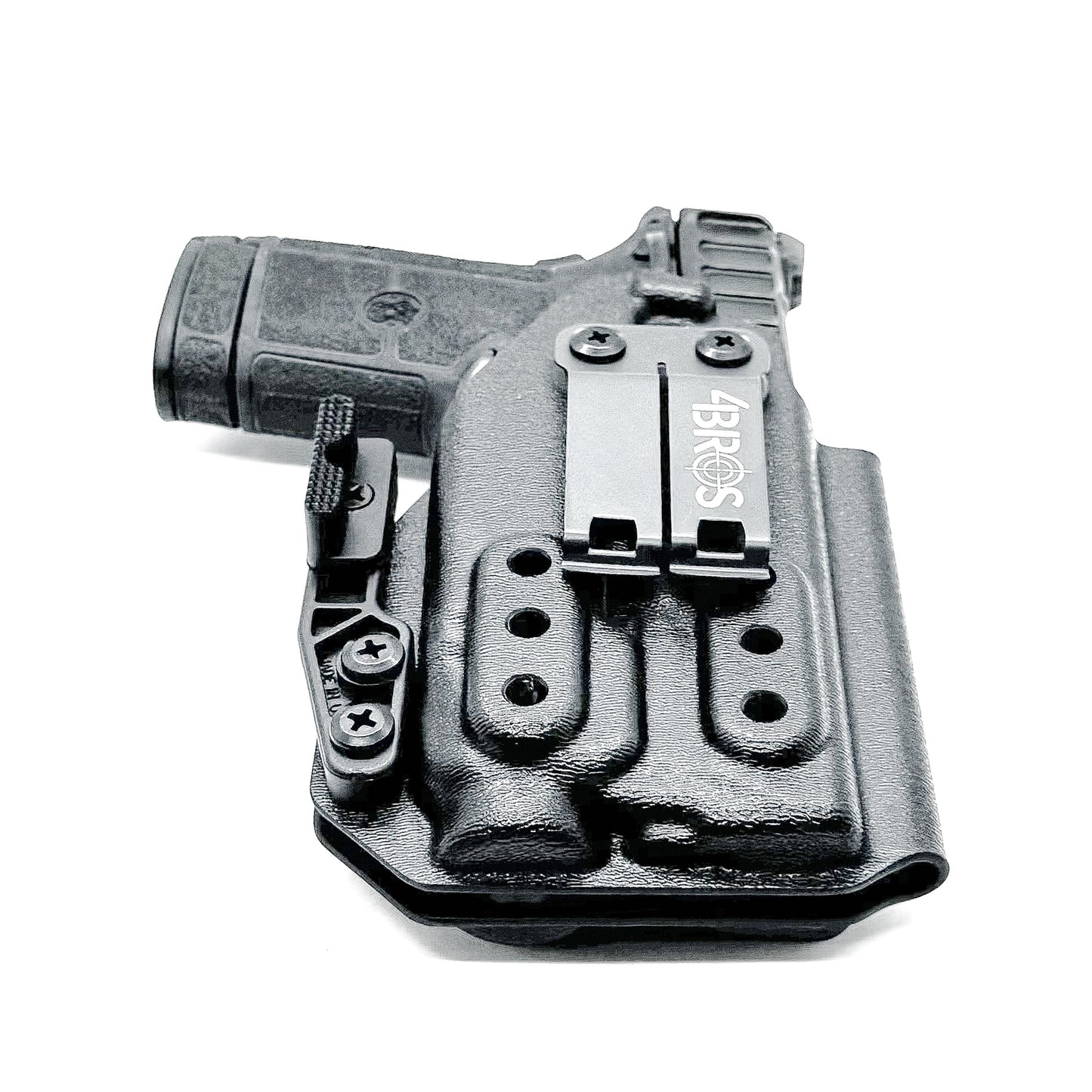 Black IWB Holster for the Smith & Wesson Equalizer with the Streamlight TLR-7 X or A with DCC Monoblock and a Modwing attached.