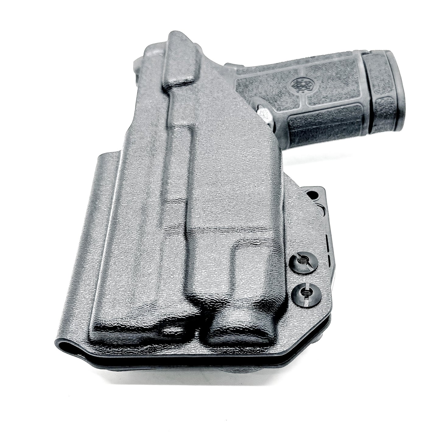 Black IWB Holster for the Smith & Wesson Equalizer with the Streamlight TLR-7 X or A with DCC Monoblock and a Modwing attached.
