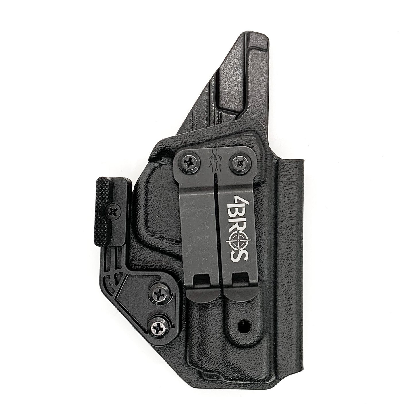 For the best IWB AIWB Inside Waistband Kydex Holster for the Smith and Wesson M&P 380 Shield EZ, shop Four Brothers 4BROS Holsters. Proudly made in the USA.