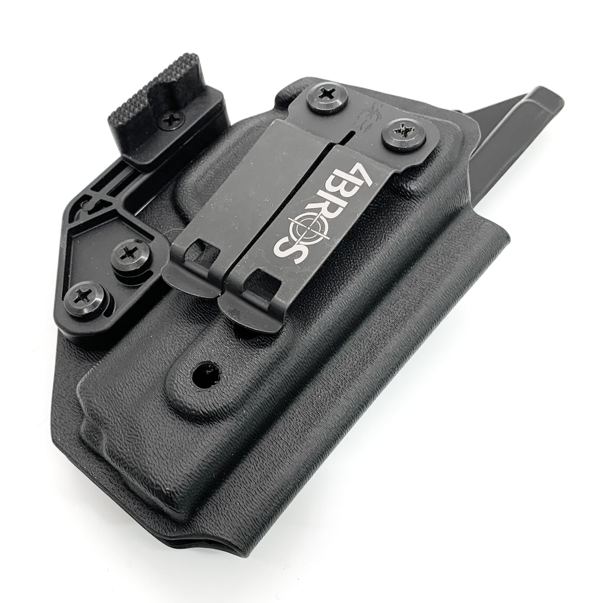 For the best IWB AIWB Inside Waistband Kydex Holster for the Smith and Wesson M&P 380 Shield EZ, shop Four Brothers 4BROS Holsters.  Proudly made in the USA.