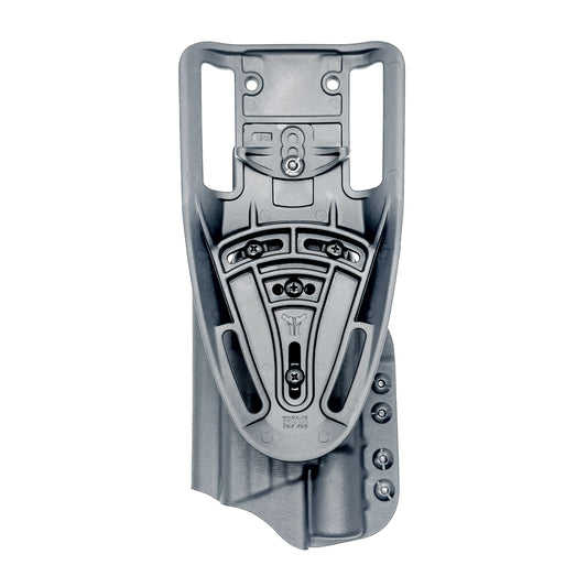 Smith & Wesson M&P 4-4.625 M2.0 & X300U Duty & Competition Holster in Black with Duty Drop attachment.