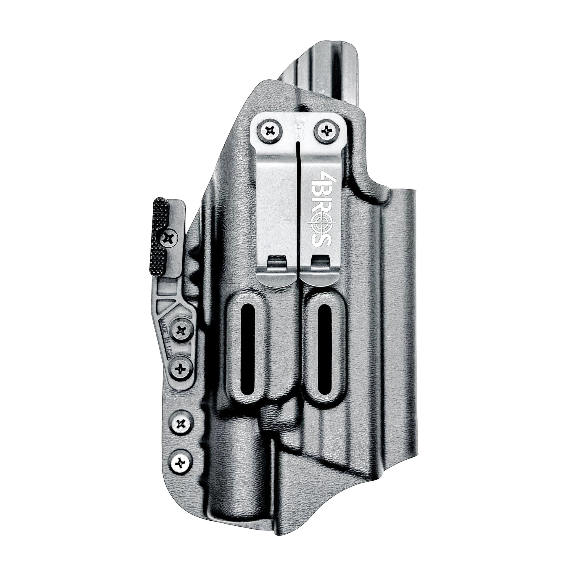 Smith & Wesson M&P 4-4.625 M2.0 & X300U Inside Waistband Holster in black with Monoblock and Modwing