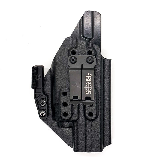 For the best IWB Kydex Inside Waistband Holster for the Smith & Wesson M&P 4" and 4.6" 10MM M2.0 pistol with thumb safety & TLR-8A, shop Four Brothers Holsters.