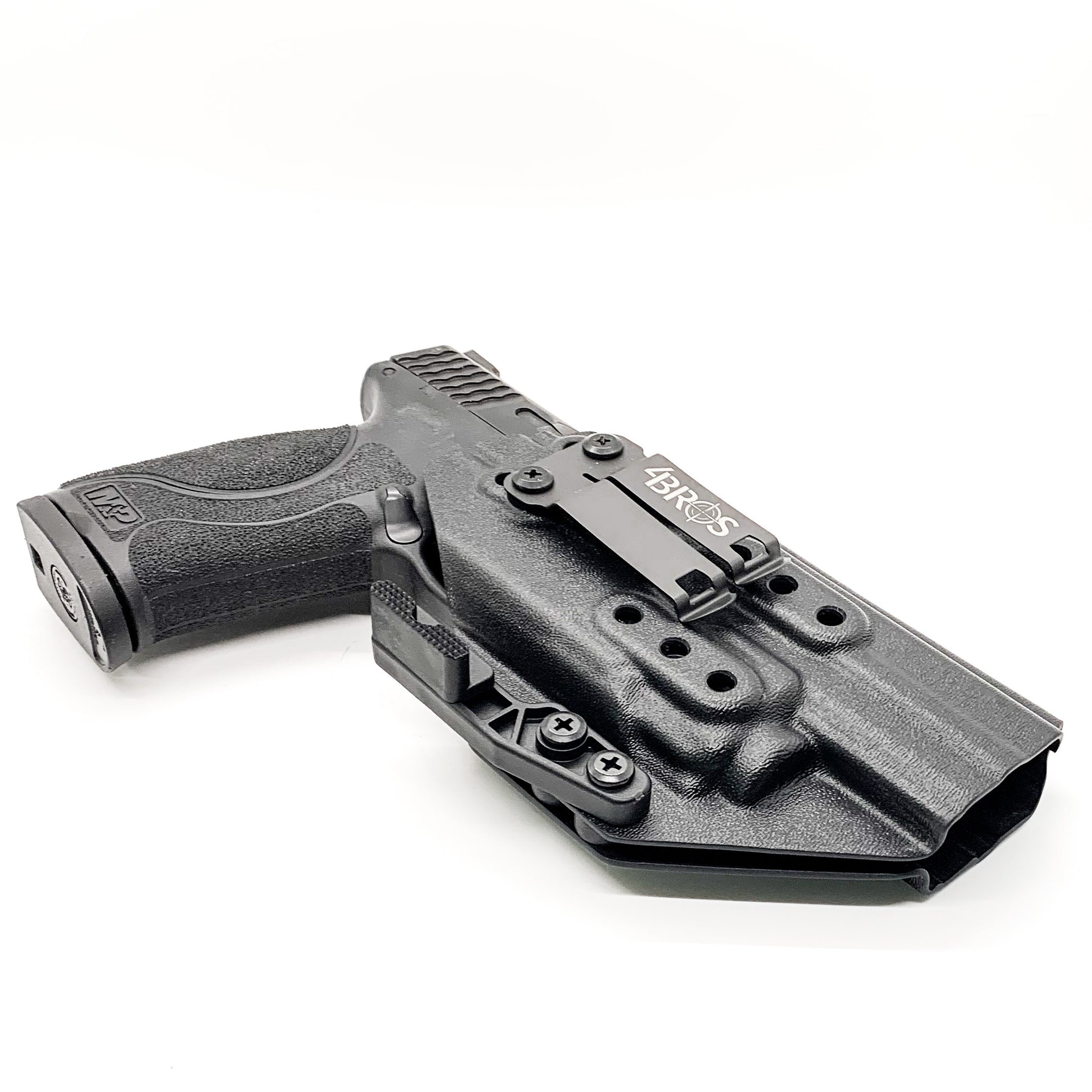 For the best IWB Kydex Inside Waistband Holster for the Smith & Wesson M&P 4" and 4.6" 10MM M2.0 pistol with thumb safety & TLR-8A, shop Four Brothers Holsters.