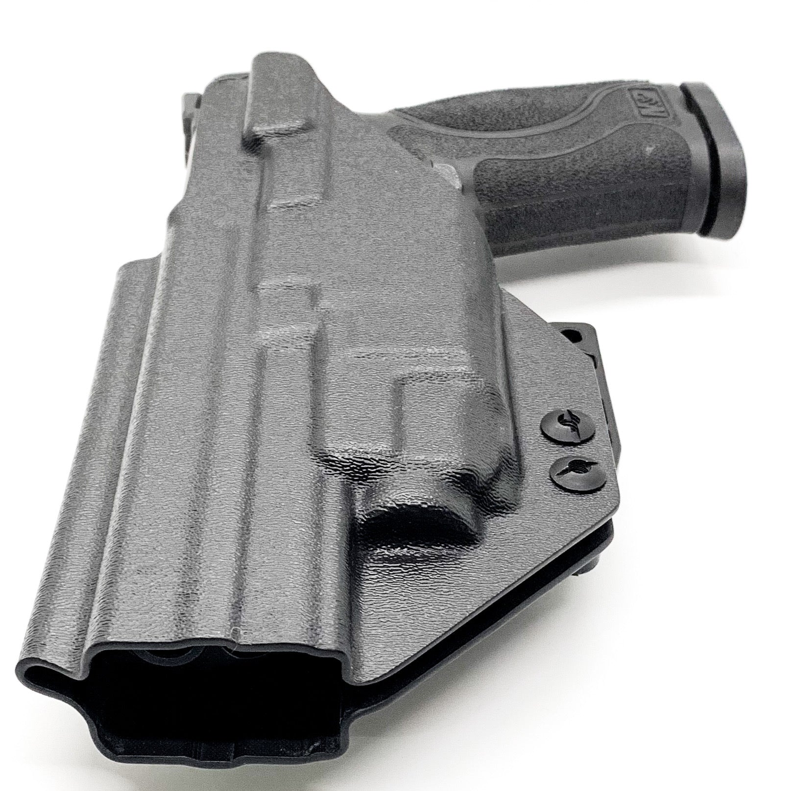For the best IWB Kydex Inside Waistband Holster for the Smith & Wesson M&P 4" and 4.6" 10MM M2.0 pistol with thumb safety & TLR-8A, shop Four Brothers Holsters.