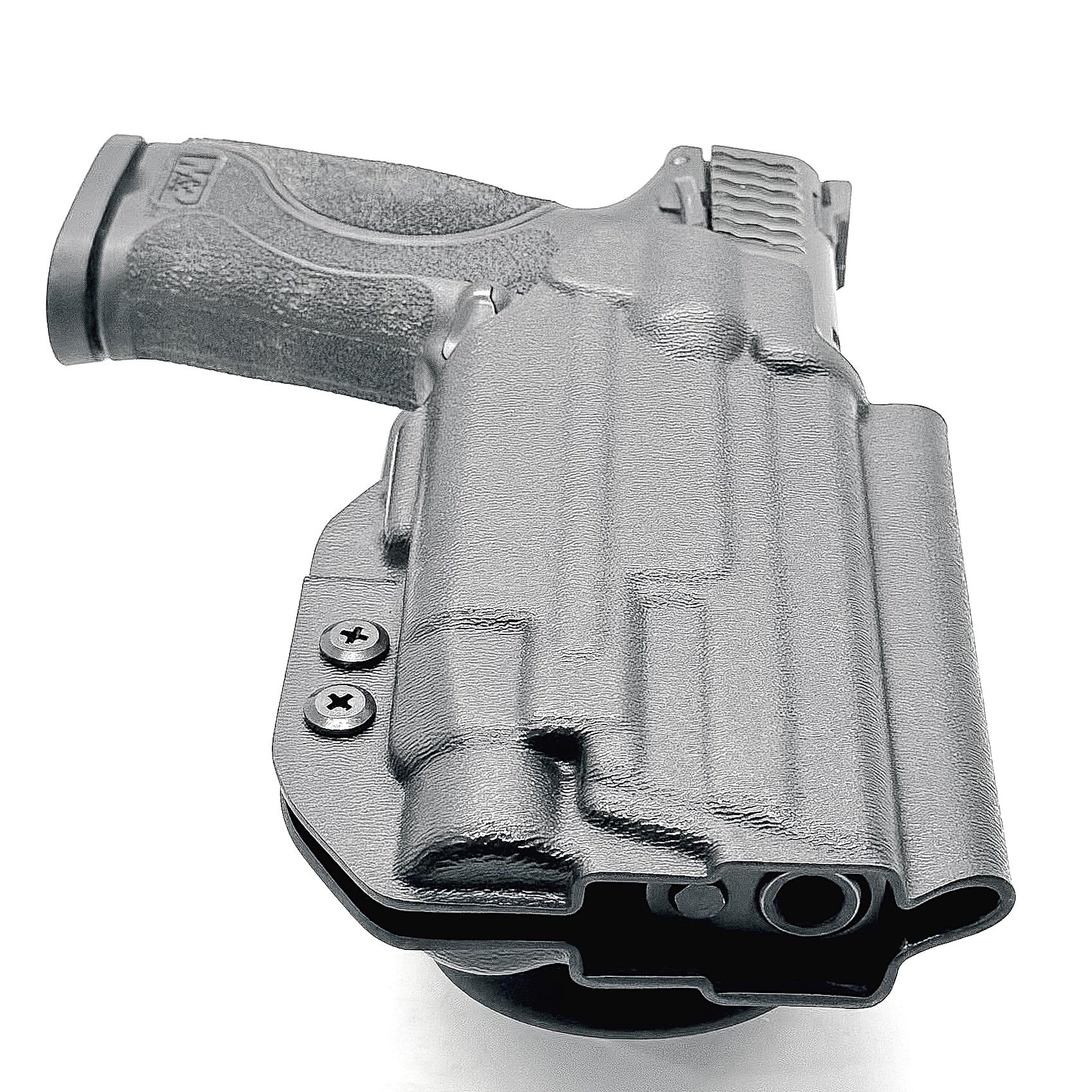 For the best OWB Smith & Wesson M&P 4" 10MM pistol & Streamlight TLR-7 HL-X, X & A Duty & Competition Style Kydex Holster, shop Four Brothers 4BROS Holsters.