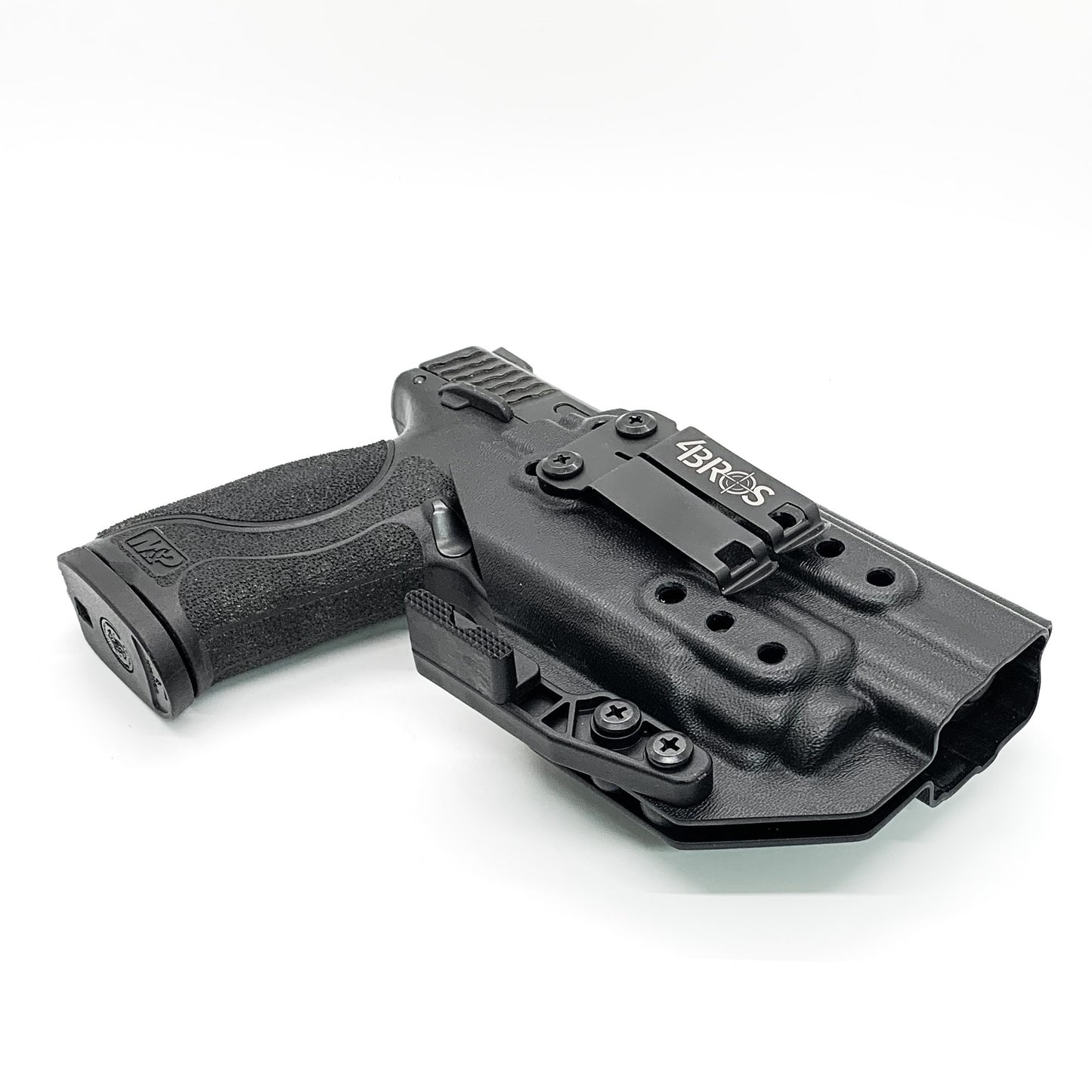 For the best IWB Kydex Inside Waistband Holster for the Smith & Wesson M&P 4" 10MM M2.0 with thumb safety & Streamlight TLR-8A, shop Four Brothers Holsters.