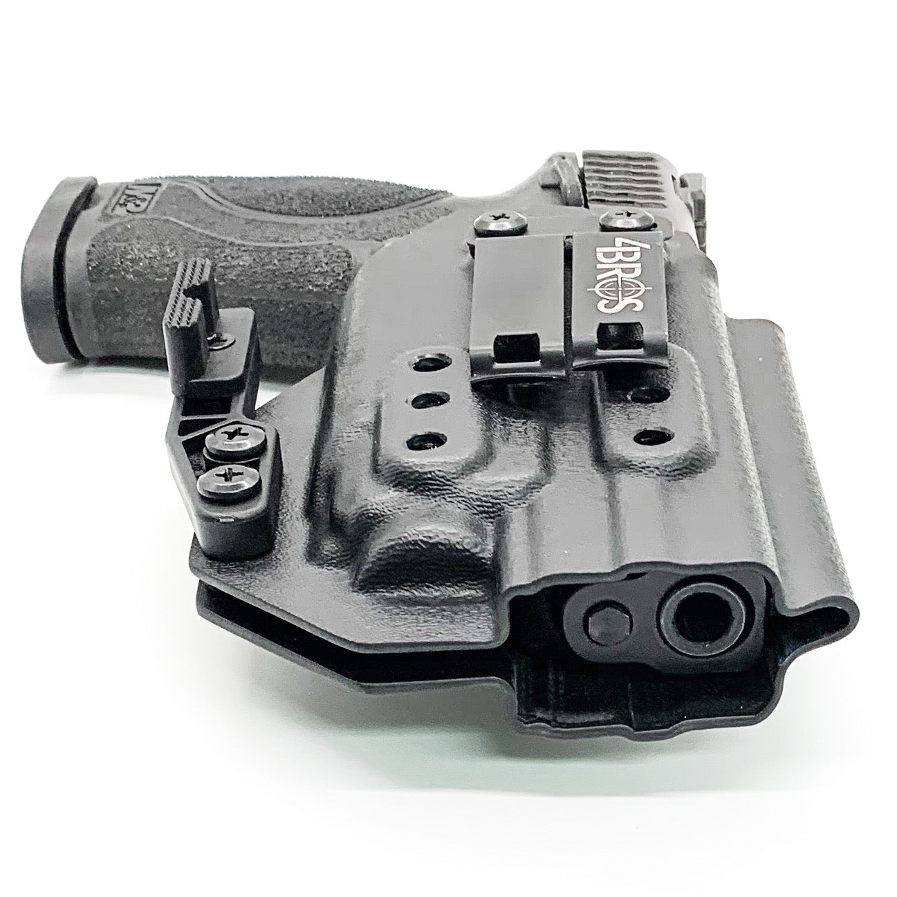 For the best IWB Kydex Inside Waistband Holster for the Smith & Wesson M&P 4" 10MM M2.0 with thumb safety & Streamlight TLR-8A, shop Four Brothers Holsters.