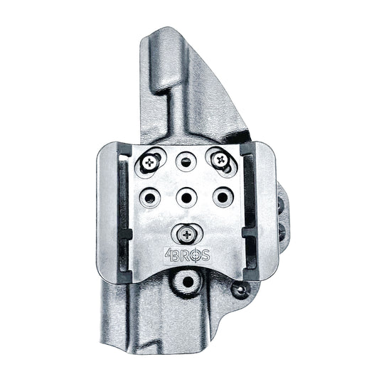 Smith & Wesson M&P 4 & 4.6 10MM M2.0 OWB Holster from Four Brothers in Black with 4Bros 1.5" Belt Slide.