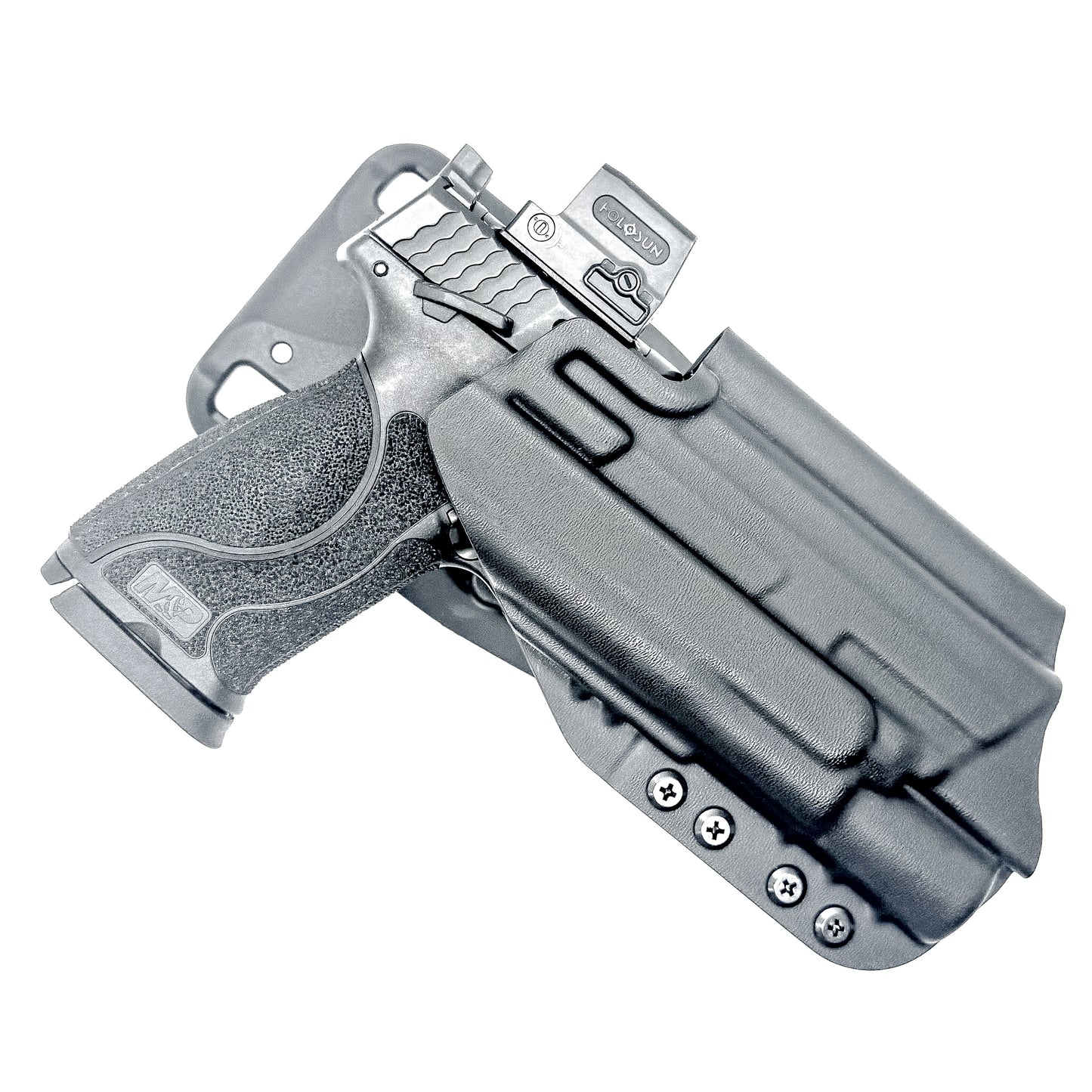 Smith & Wesson M&P 4 & 4.6 10MM M2.0 & X300U Duty & Competition Holster in black with Duty Drop attachment.