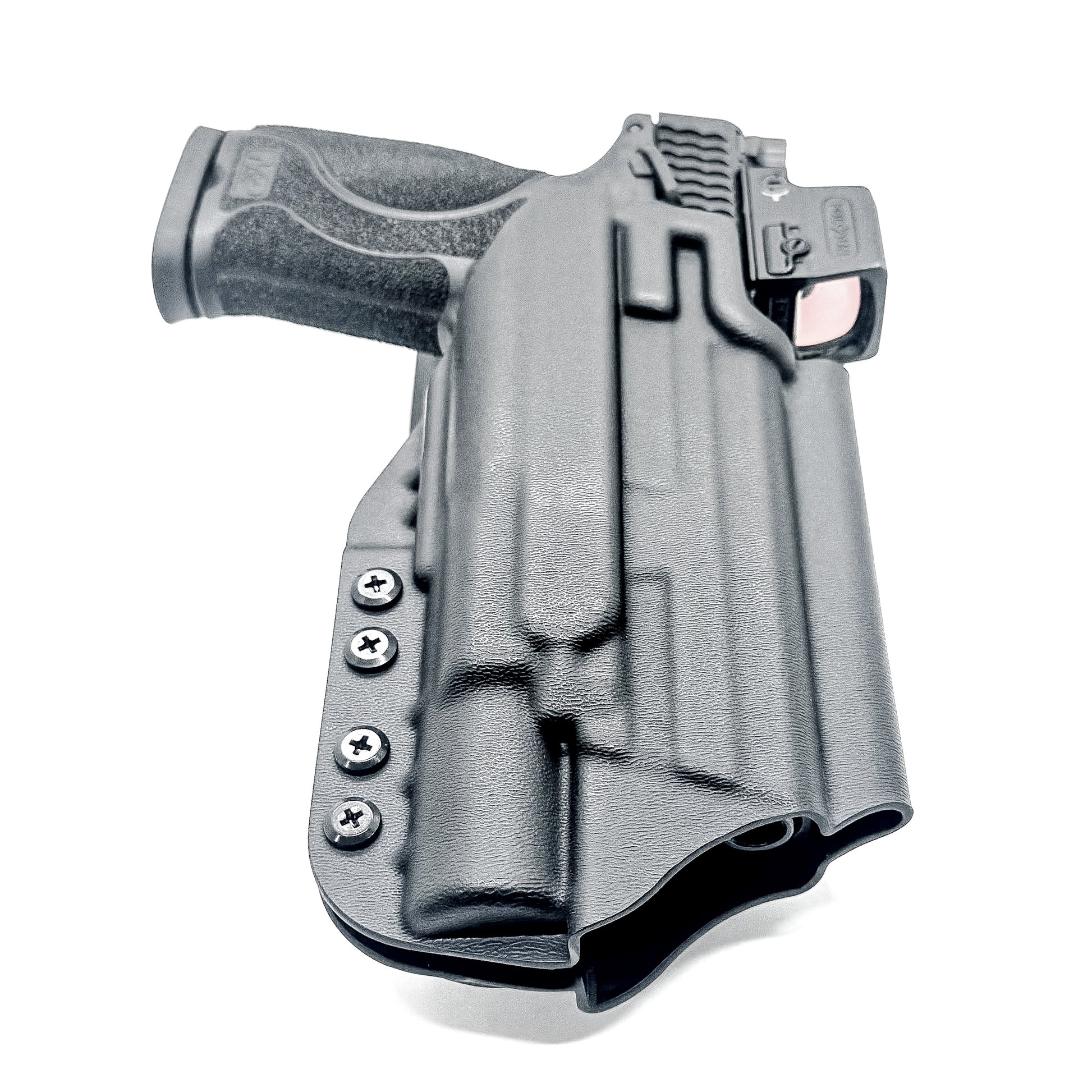 Smith & Wesson M&P 4 & 4.6 10MM M2.0 & X300U Duty & Competition Holster in black with Duty Drop attachment.