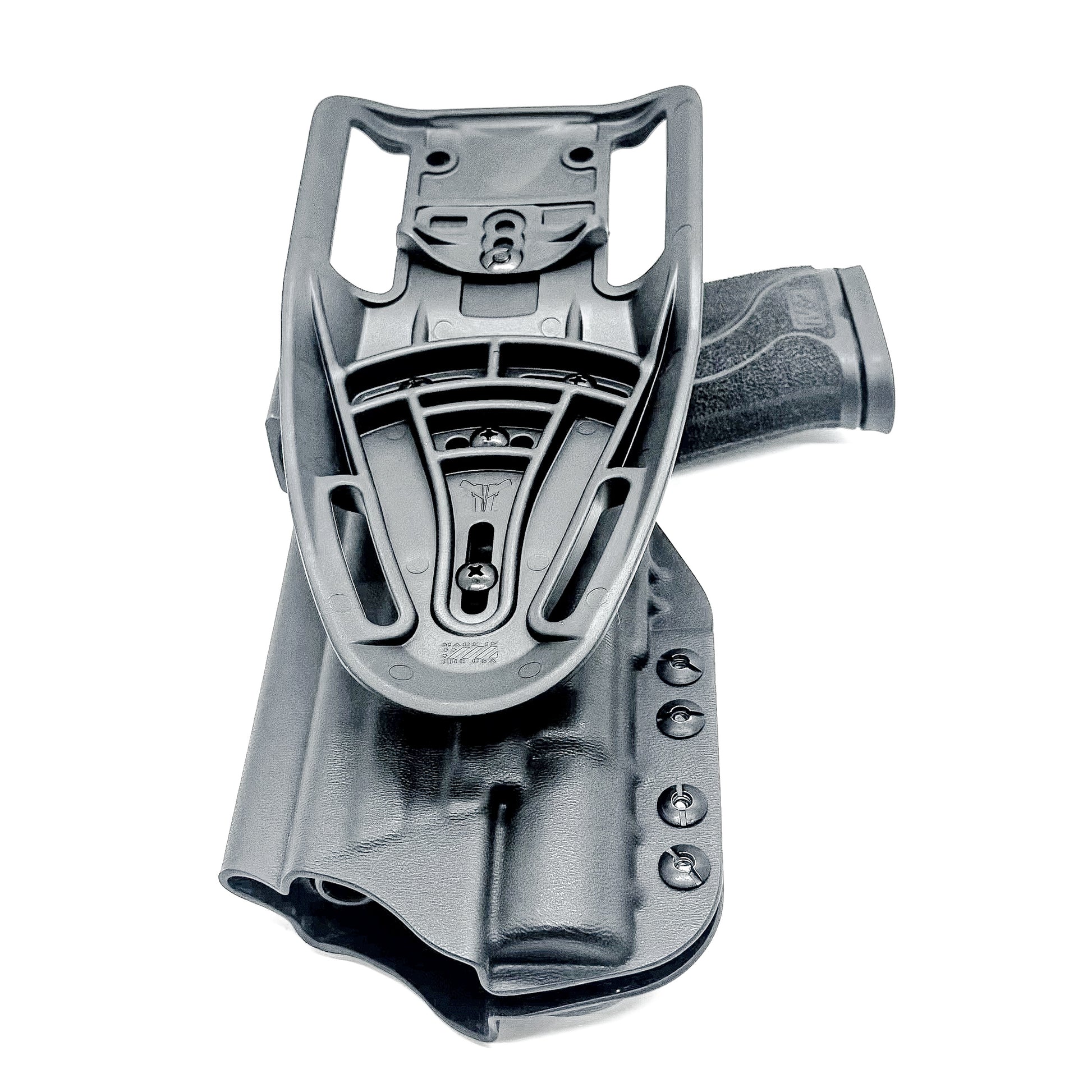 Smith & Wesson M&P 4 & 4.6 10MM M2.0 & X300U Duty & Competition Holster in black with Duty Drop attachment.