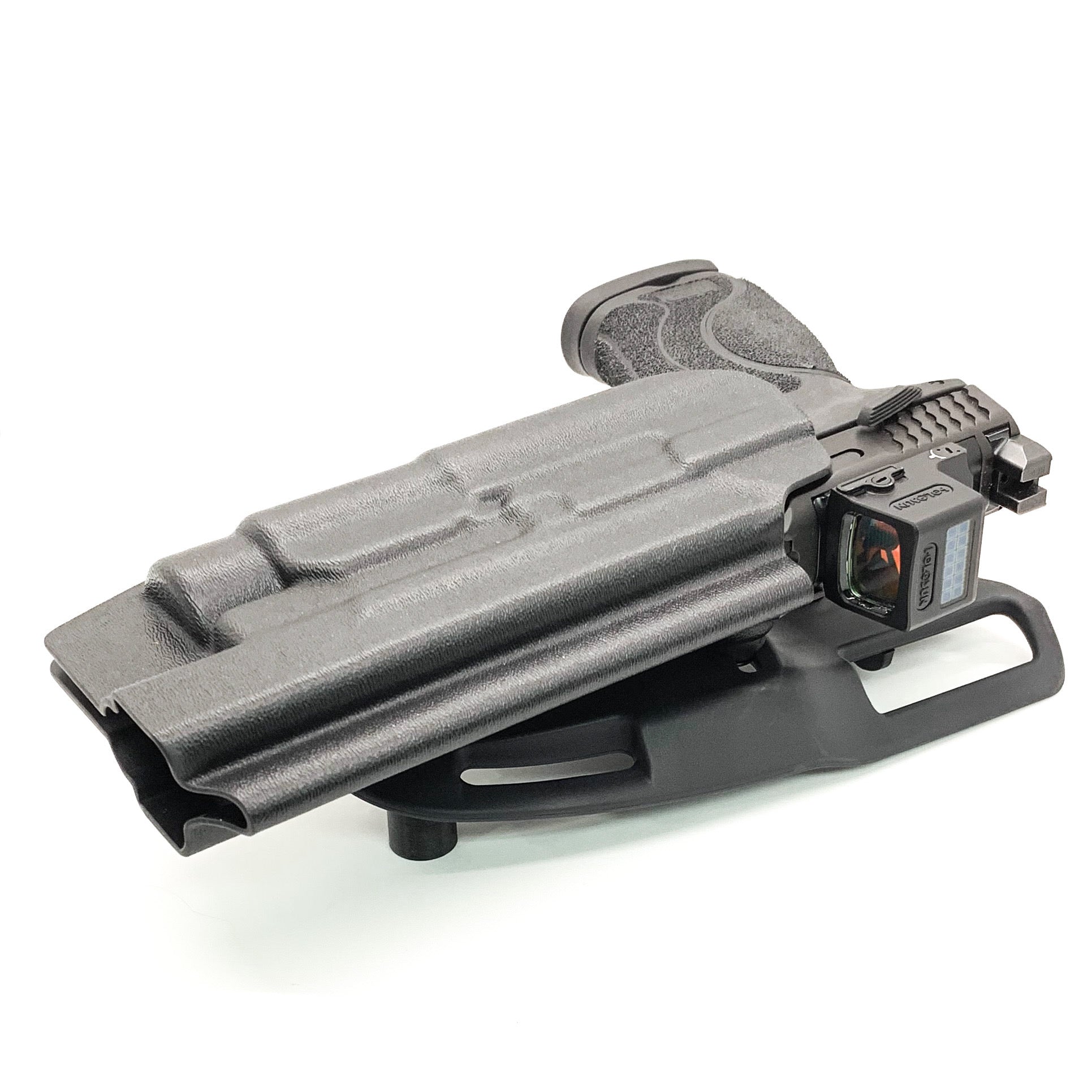 For the best OWB S&W Performance Center M&P M2.0 5.6" 10MM with thumb safety & Streamlight TLR-1 HL Duty & Competition Holster, shop Four Brothers Holsters.