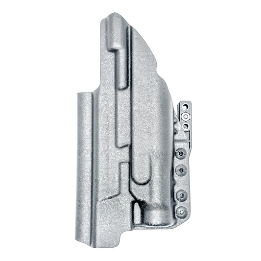 Black IWB AIWB Holster for the Smith and Wesson M&P 5.6" Performance Center 10MM M2.0 pistol with thumb safety & TLR-1 HL