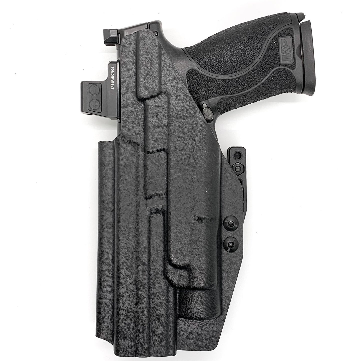 For the Best IWB AIWB Holster for the Smith and Wesson M&P 5.6" Performance Center 10MM M2.0 pistol with thumb safety & TLR-1, shop Four Brothers Holsters.