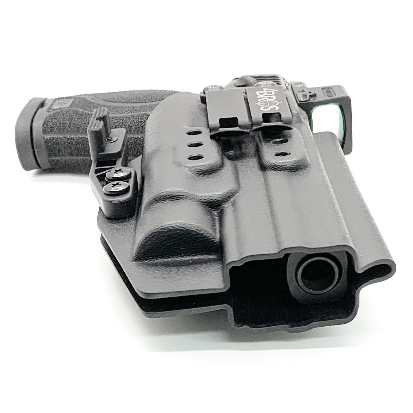 For the Best IWB AIWB Holster for the Smith and Wesson M&P 5.6" Performance Center 10MM M2.0 pistol with thumb safety & TLR-1, shop Four Brothers Holsters.