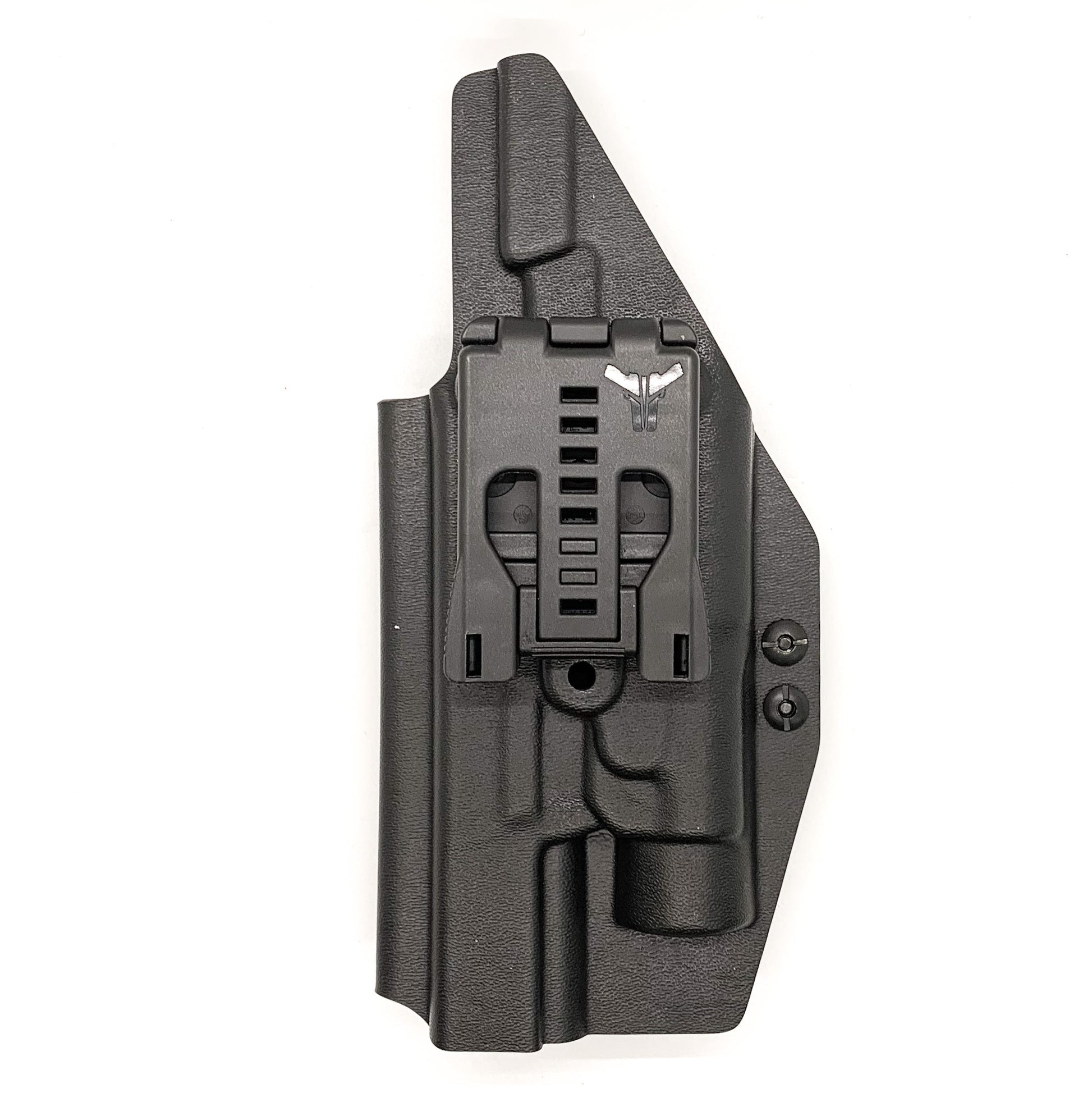 For the best Outside Waistband Holster for the Smith & Wesson M&P 10mm 5.6" Performance Center M2.0 pistol & thumb safety & TLR-1 shop Four Brothers Holsters.