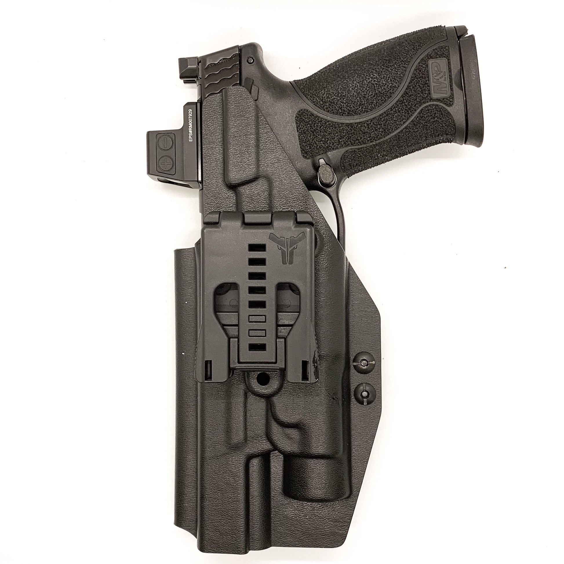 For the best Outside Waistband Holster for the Smith & Wesson M&P 10mm 5.6" Performance Center M2.0 pistol & thumb safety & TLR-1 shop Four Brothers Holsters.