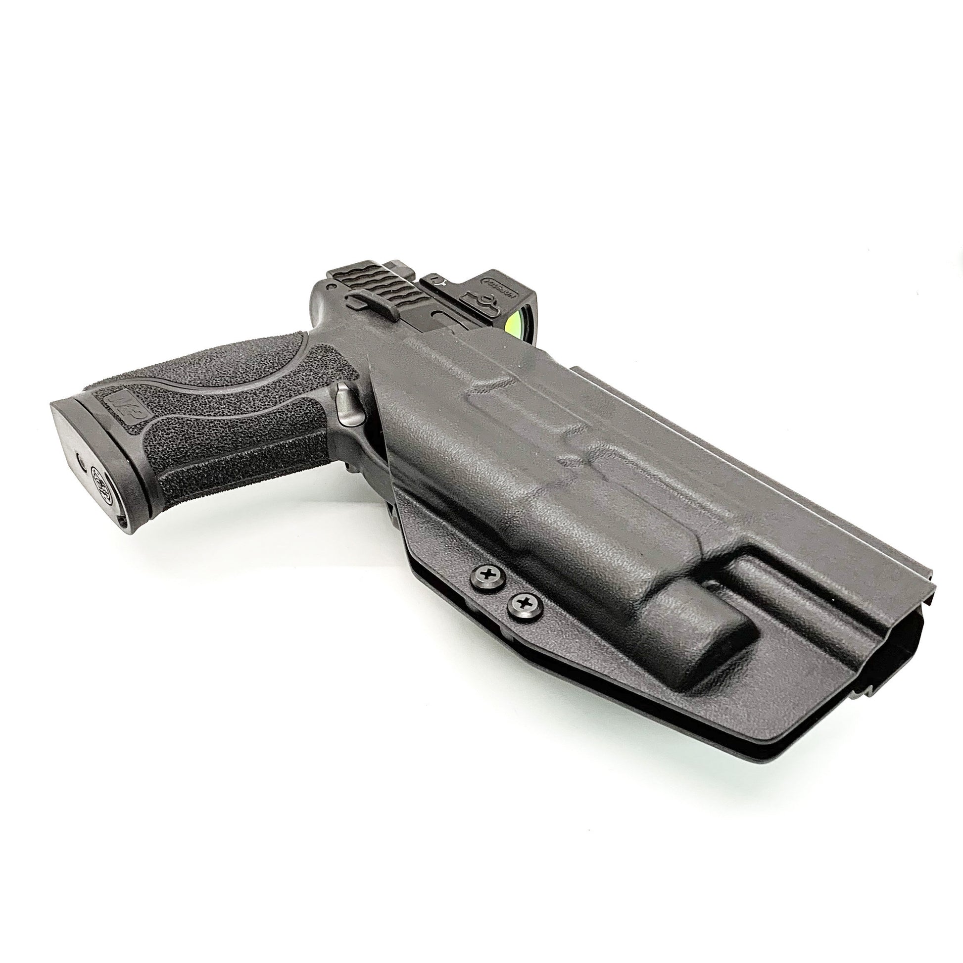 For the best Outside Waistband Holster for the Smith & Wesson M&P 10mm 5.6" Performance Center M2.0 pistol & thumb safety & TLR-1 shop Four Brothers Holsters.