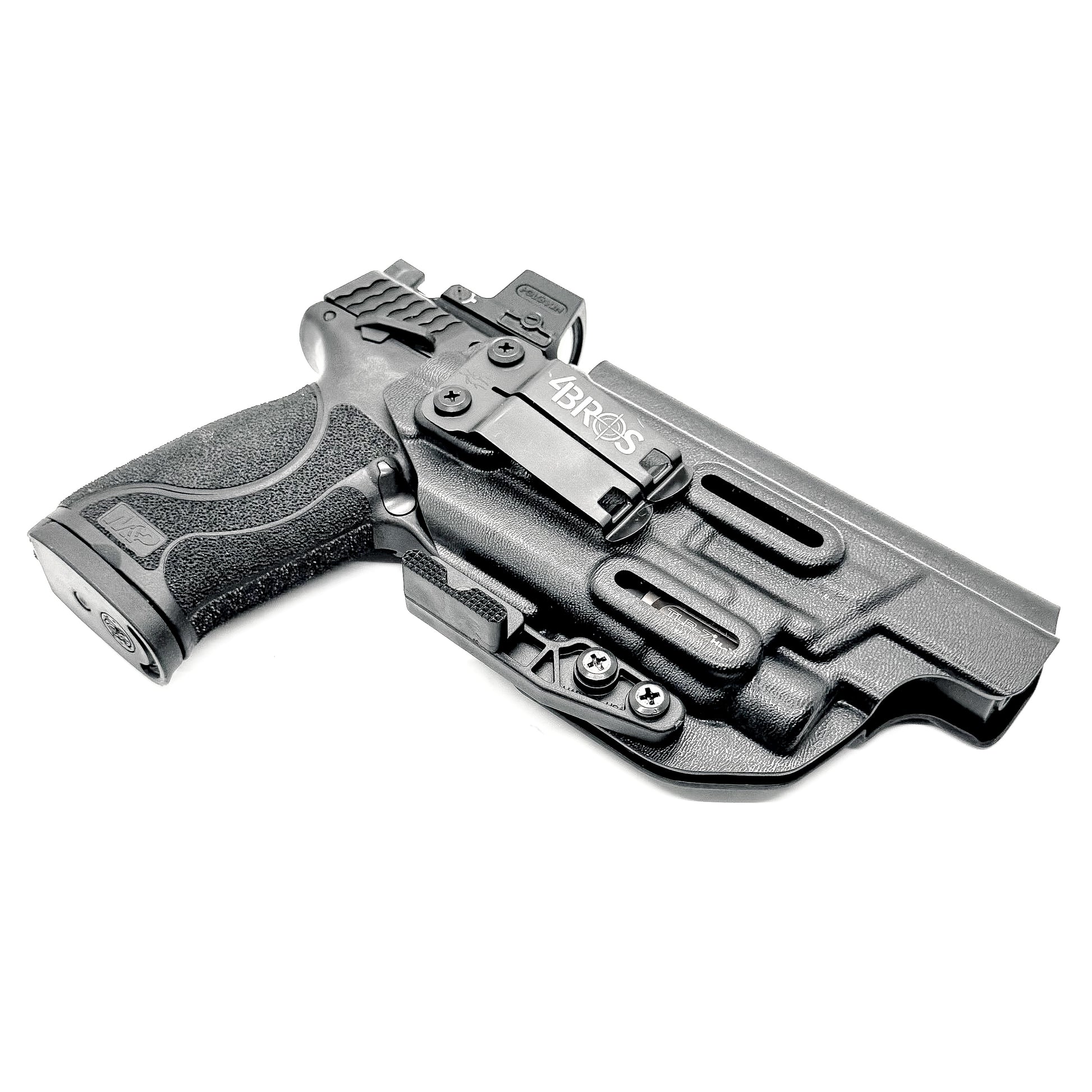 For the best IWB Inside Waistband Holster for the Smith & Wesson M&P 5.6" M2.0 10MM pistol & Streamlight TLR-7 A, X & TLR-7 HL-X Four Brothers 4BROS holsters.