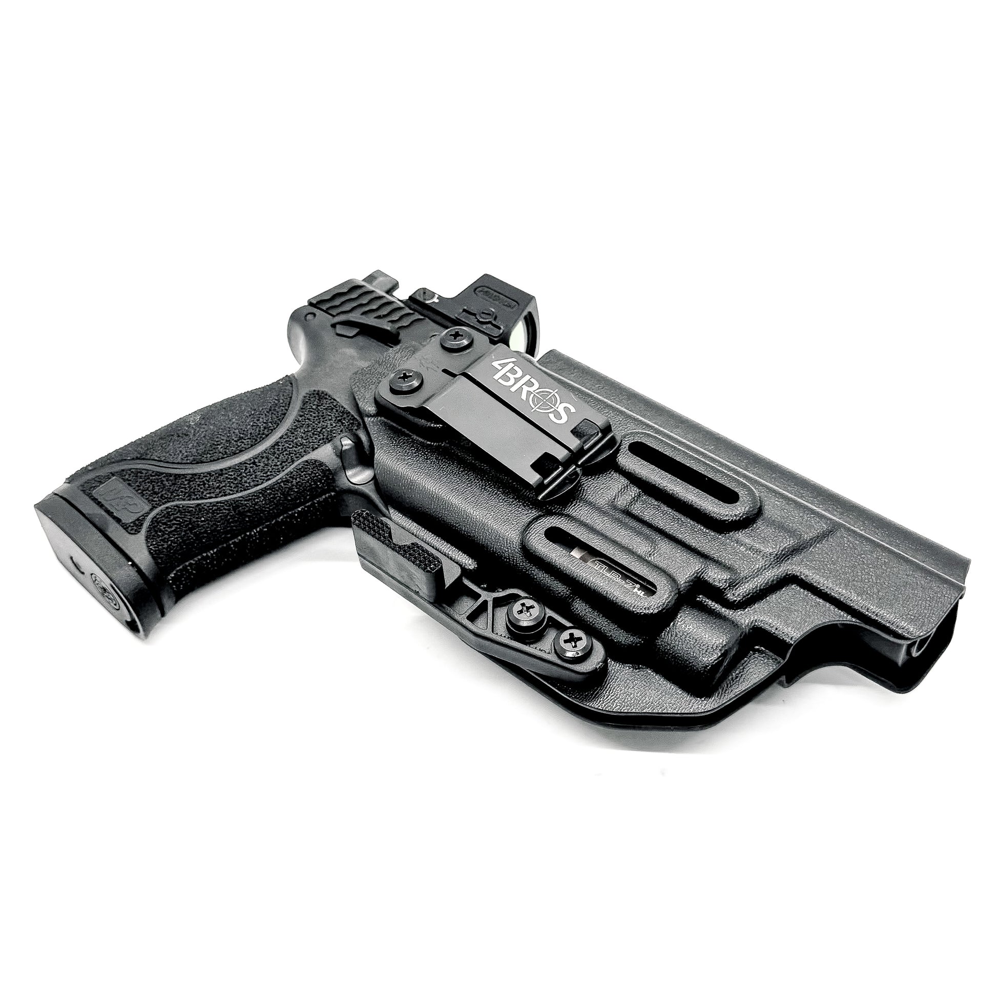 For the best IWB Inside Waistband Holster for the Smith & Wesson M&P 5.6" M2.0 10MM pistol & Streamlight TLR-7 A, X & TLR-7 HL-X Four Brothers 4BROS holsters.