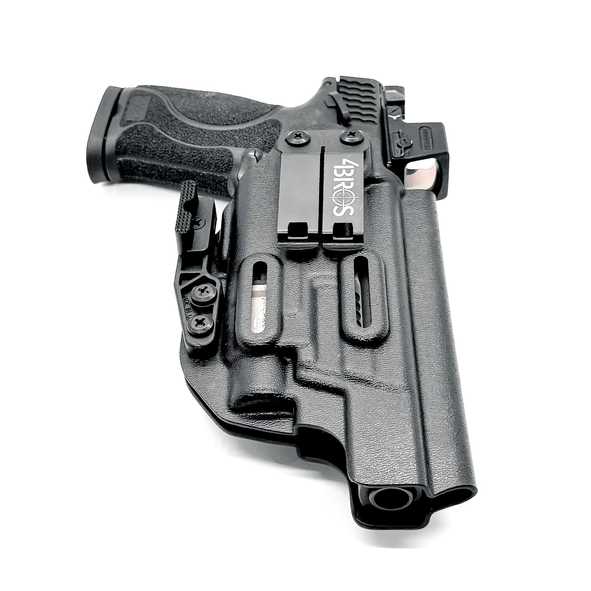 For the best IWB Inside Waistband Holster for the Smith & Wesson M&P 5.6" M2.0 10MM pistol & Streamlight TLR-7 A, X & TLR-7 HL-X Four Brothers 4BROS holsters.