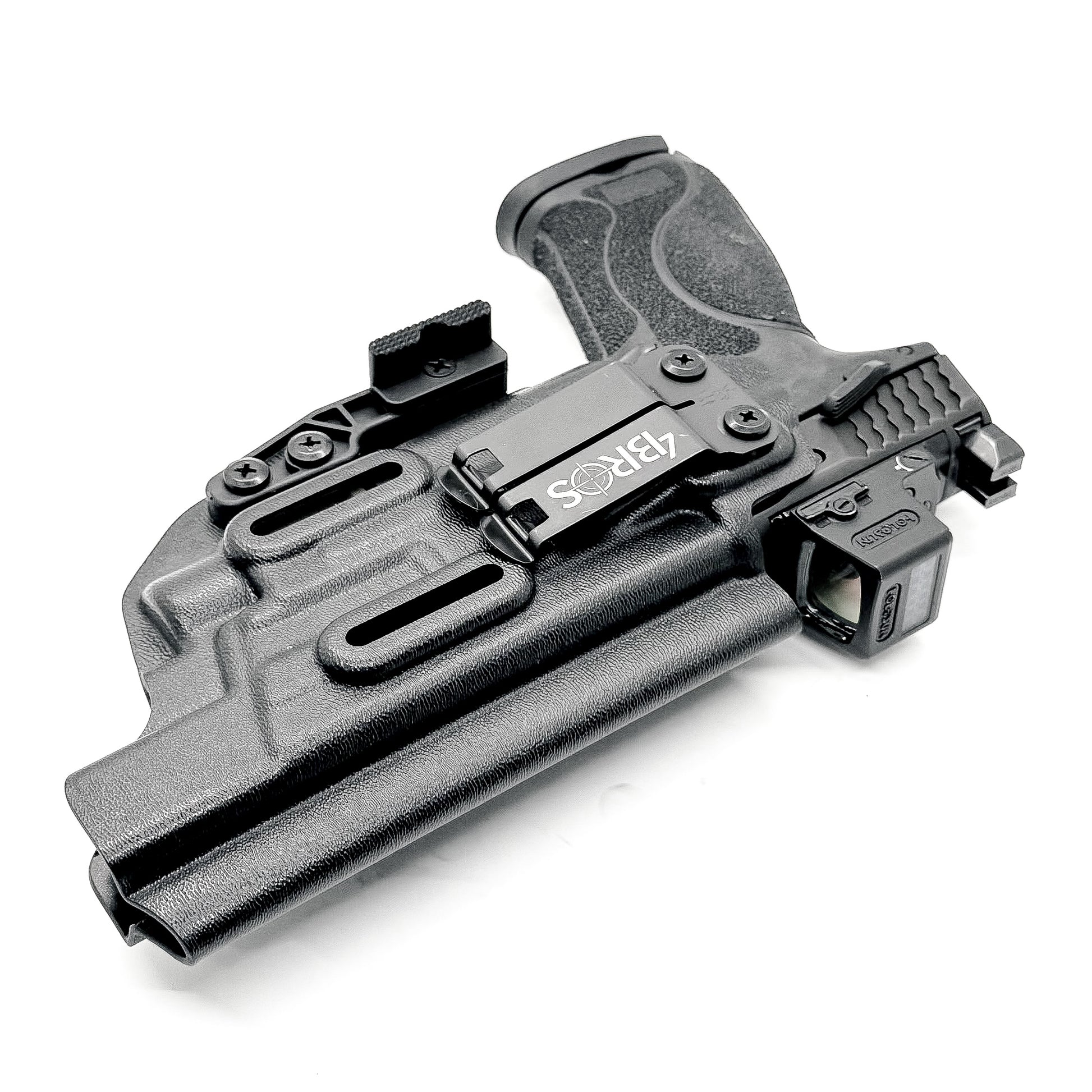 For the best IWB Inside Waistband Holster for the Smith & Wesson M&P 5.6" M2.0 10MM pistol & Streamlight TLR-7 A, X & TLR-7 HL-X Four Brothers 4BROS holsters.