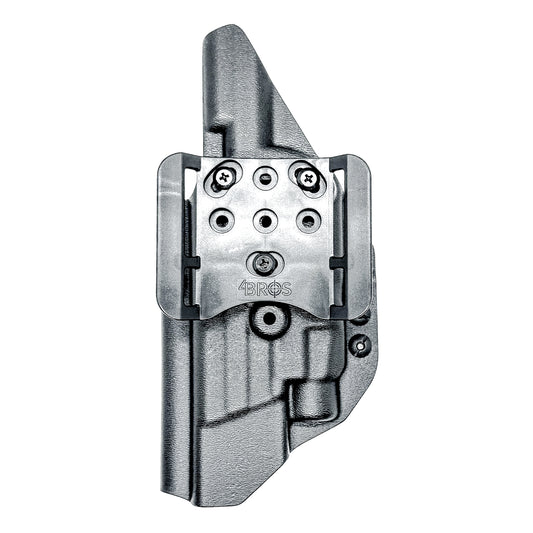 Black Outside Waistband OWB Holster for the Smith & Wesson M&P 5.6" 10MM pistol & Streamlight TLR-7 A, X & TLR-7 HL-X with 4BROS 1.5" Belt Slide.