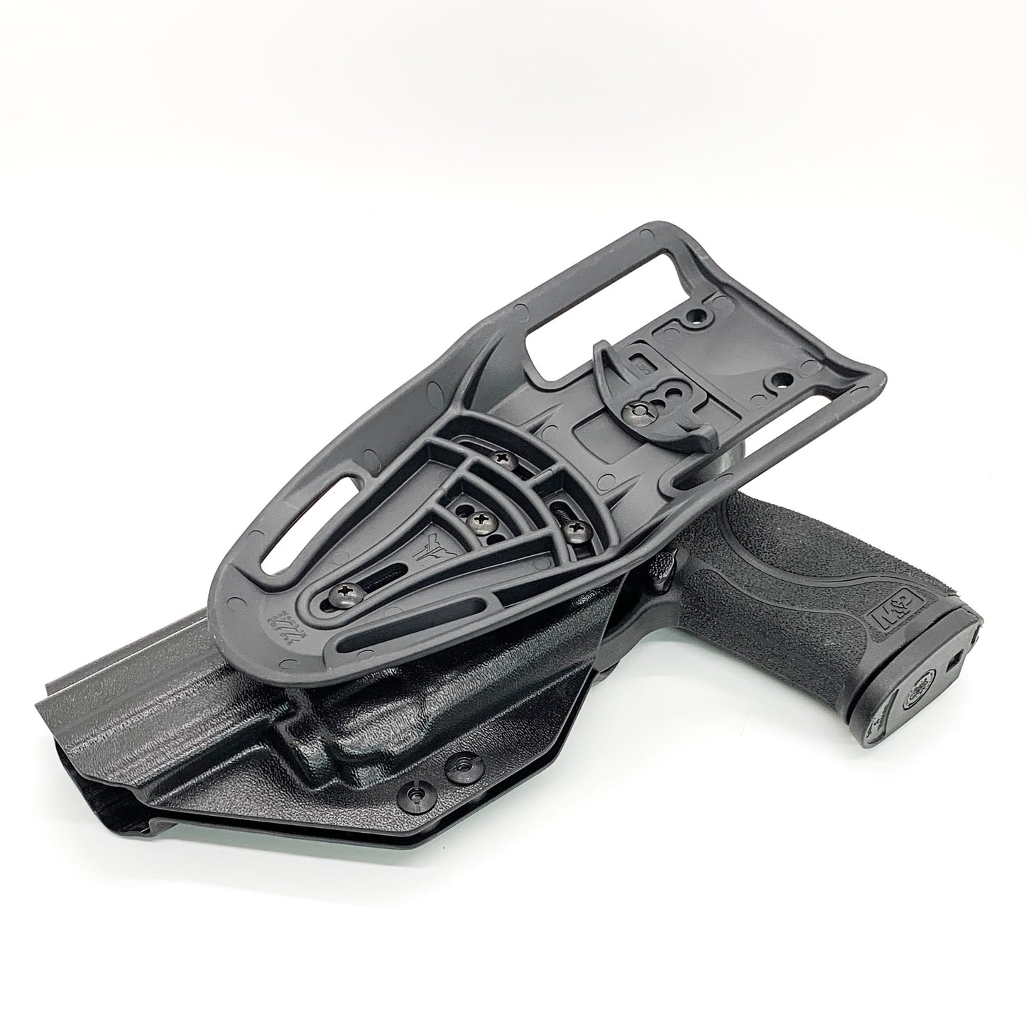 For the best Duty & Competition holster for the Smith & Wesson Performance Center M&P M2.0 5.6" 10MM with thumb safety & TLR-8A shop Four Brothers Holsters.