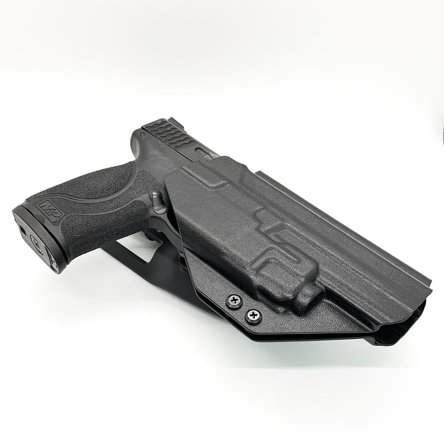 For the best Duty & Competition holster for the Smith & Wesson Performance Center M&P M2.0 5.6" 10MM with thumb safety & TLR-8A shop Four Brothers Holsters.