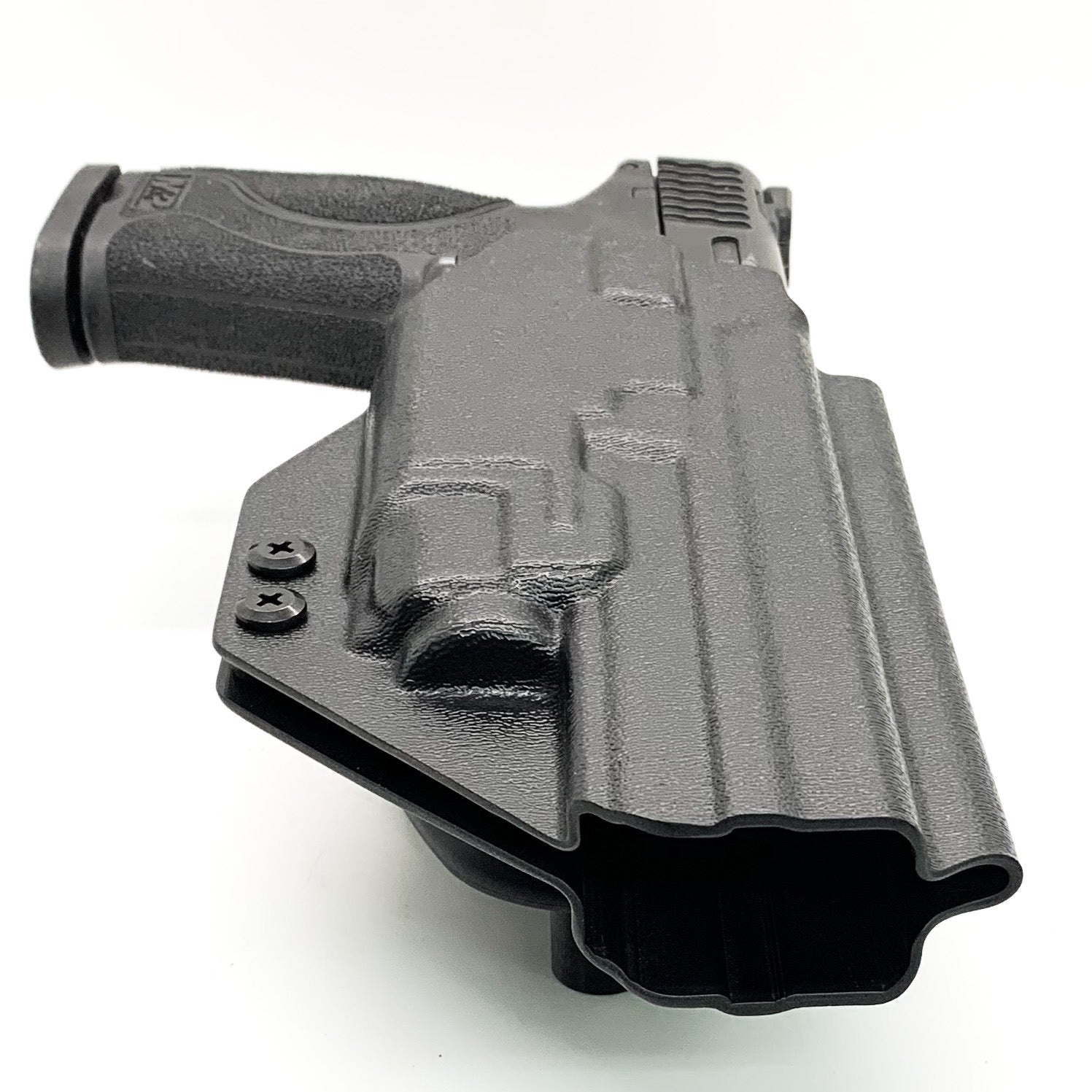 For the best Duty & Competition holster for the Smith & Wesson Performance Center M&P M2.0 5.6" 10MM with thumb safety & TLR-8A shop Four Brothers Holsters.