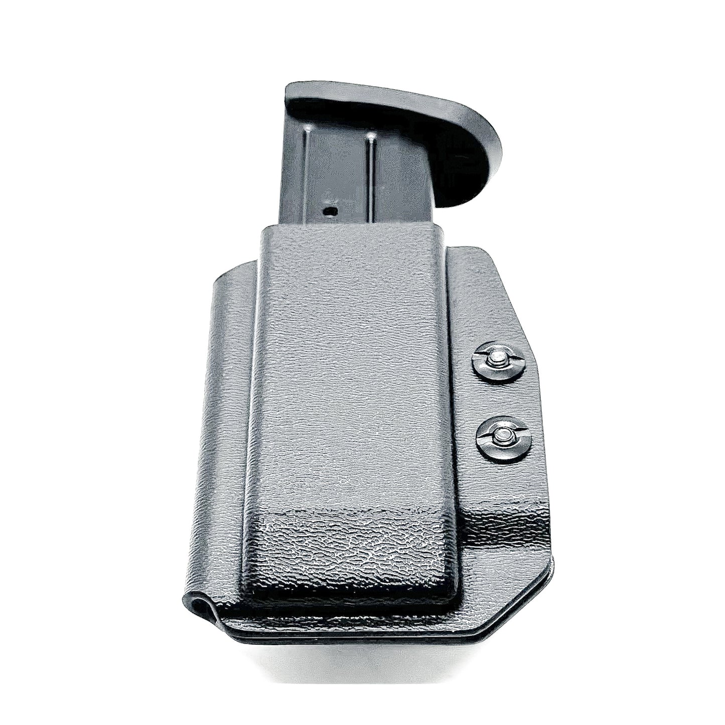 Black Inside Waistband IWB AIWB Smith & Wesson M&P 9mm or .40 magazine carrier, holster, & pouch from Four Brothers 4BROS Holsters. Made in the USA.