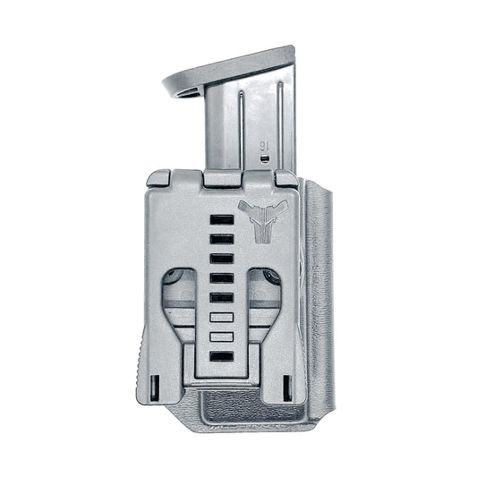 Black Kydex OWB Outside Waistband magazine pouch for Smith & Wesson M&P 9mm & 40 from Four Brothers 4BROS Holsters.