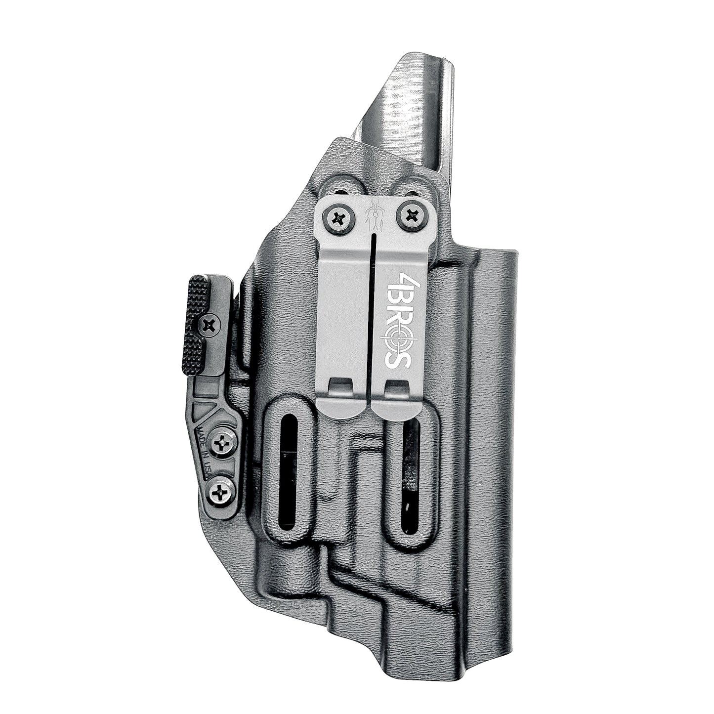 For the best IWB Inside Waistband Holster for the Smith & Wesson M&P M2.0 5" pistol & Streamlight TLR-7 A, TLR-7 X, or TLR-7 HL-X, Four Brothers Holsters.