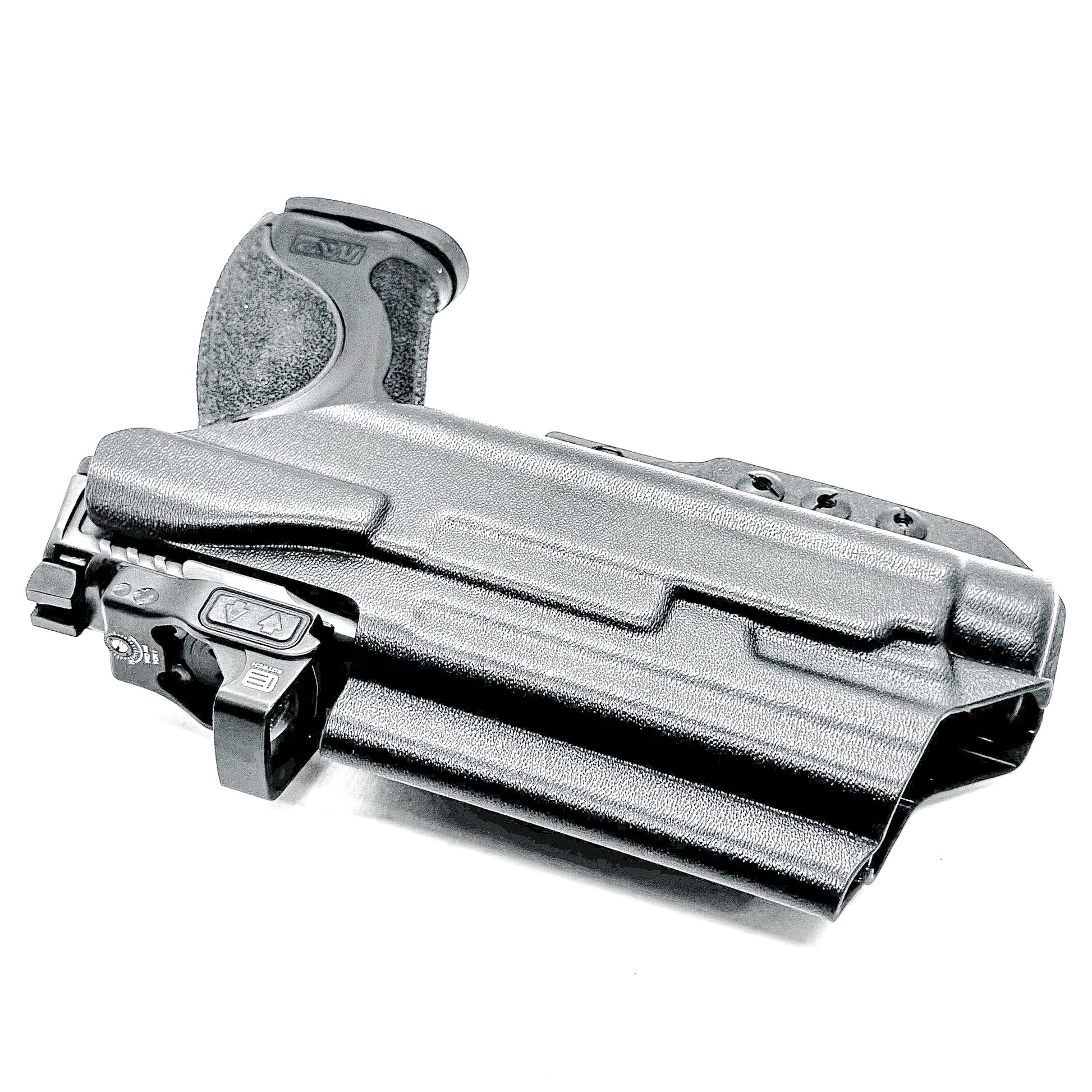 Inside Waistband IWB for the Smith & Wesson Metal 9mm 4" pistol with the Streamlight TLR-1 HL-X Kydex Holster from Four Brothers 4BROS Holsters.