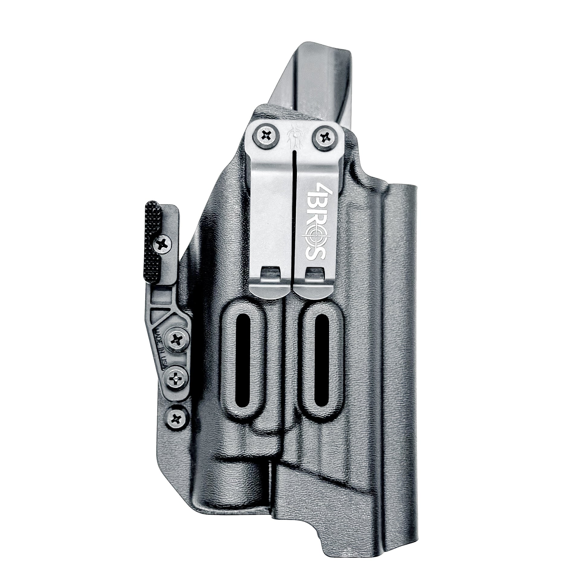 Black IWB holster for Smith & Wesson SPEC Series M&P 9 Metal M2.0 with TLR-1 HL-X. Comfortable, secure, and ready for concealed carry