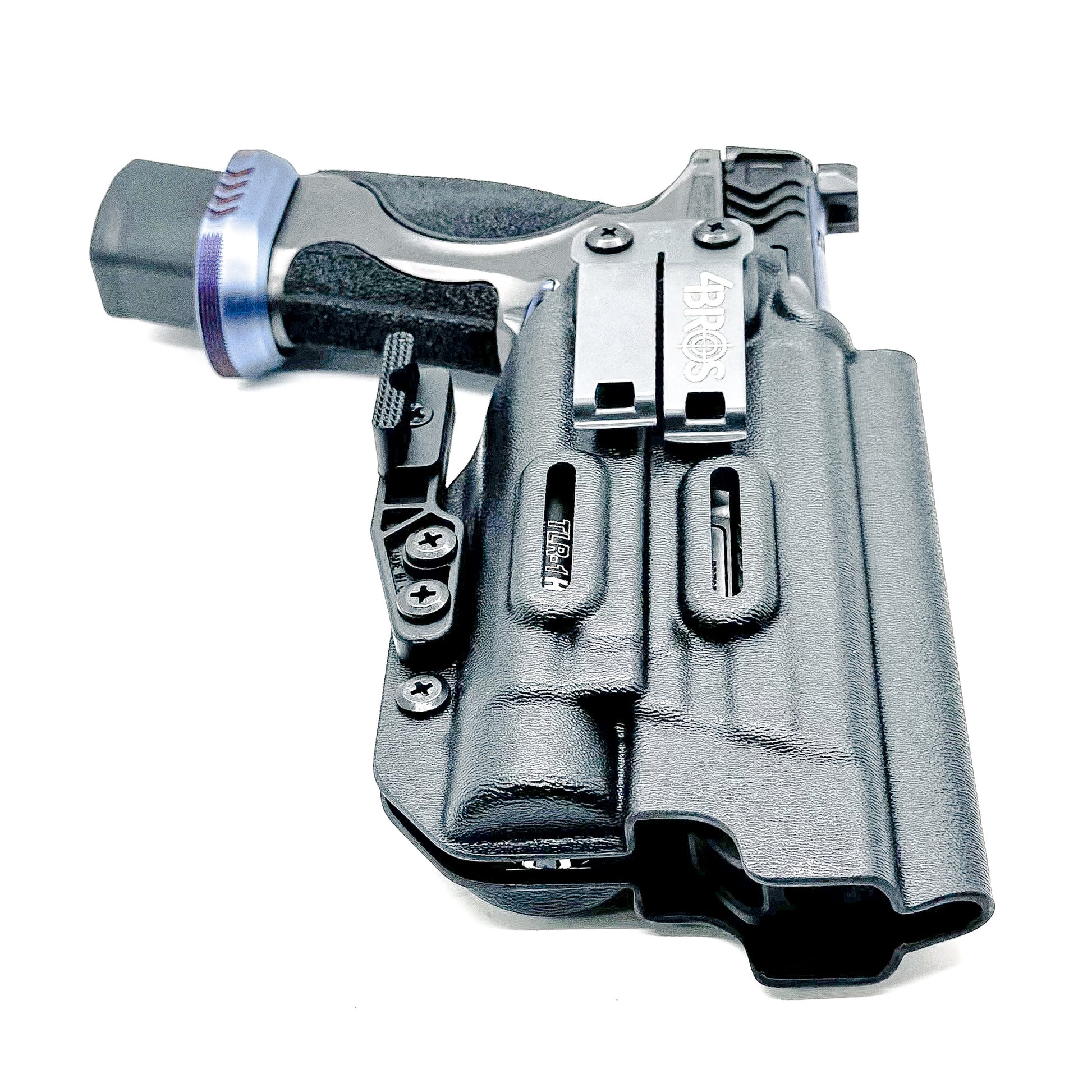 Black IWB holster for Smith & Wesson SPEC Series M&P 9 Metal M2.0 with TLR-1 HL-X. Comfortable, secure, and ready for concealed carry