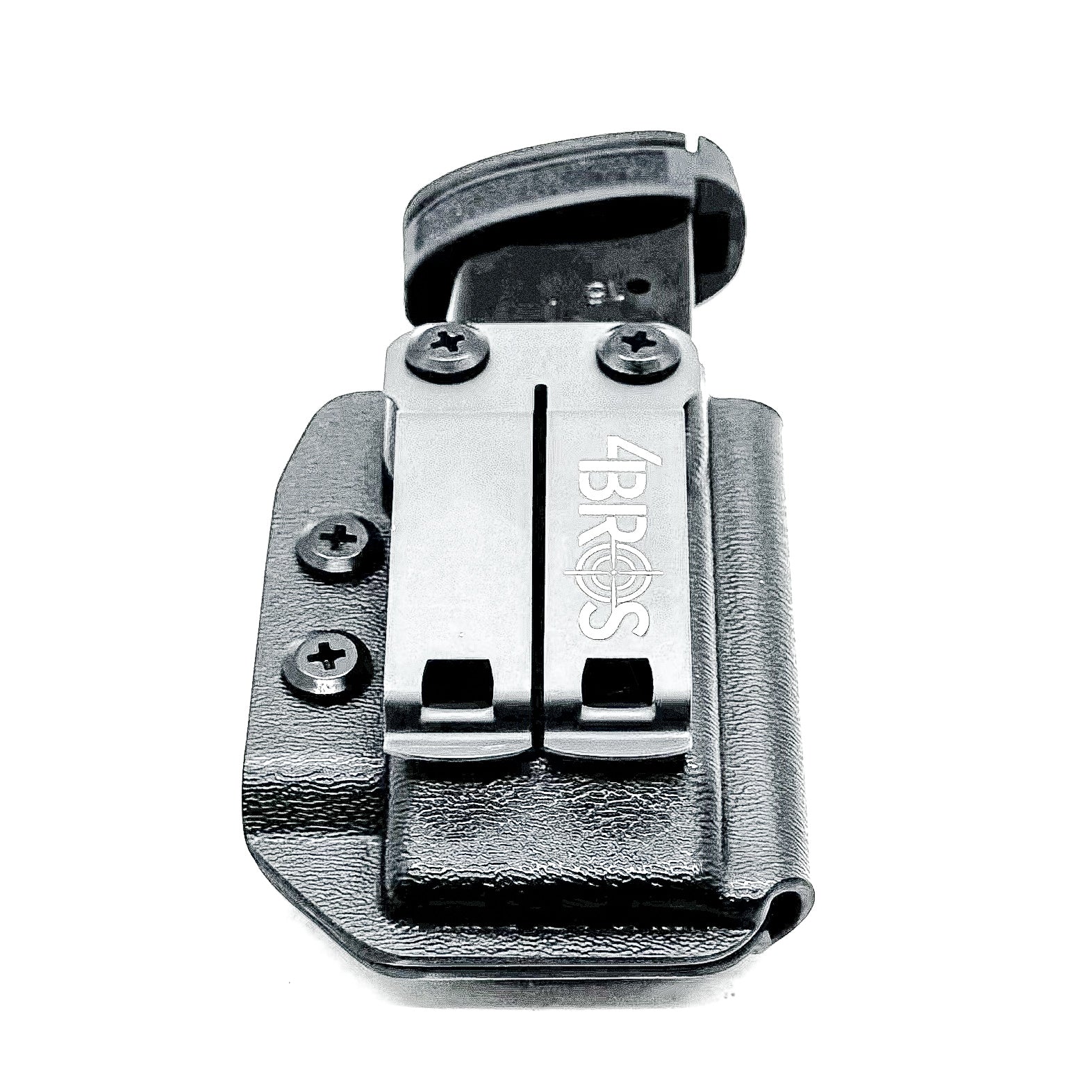 Black Kydex IWB Inside Waistband magazine holster or pouch for the S&W Shield X from Four Brothers Holsters. 4BROS Magazine carriers are made in the USA!